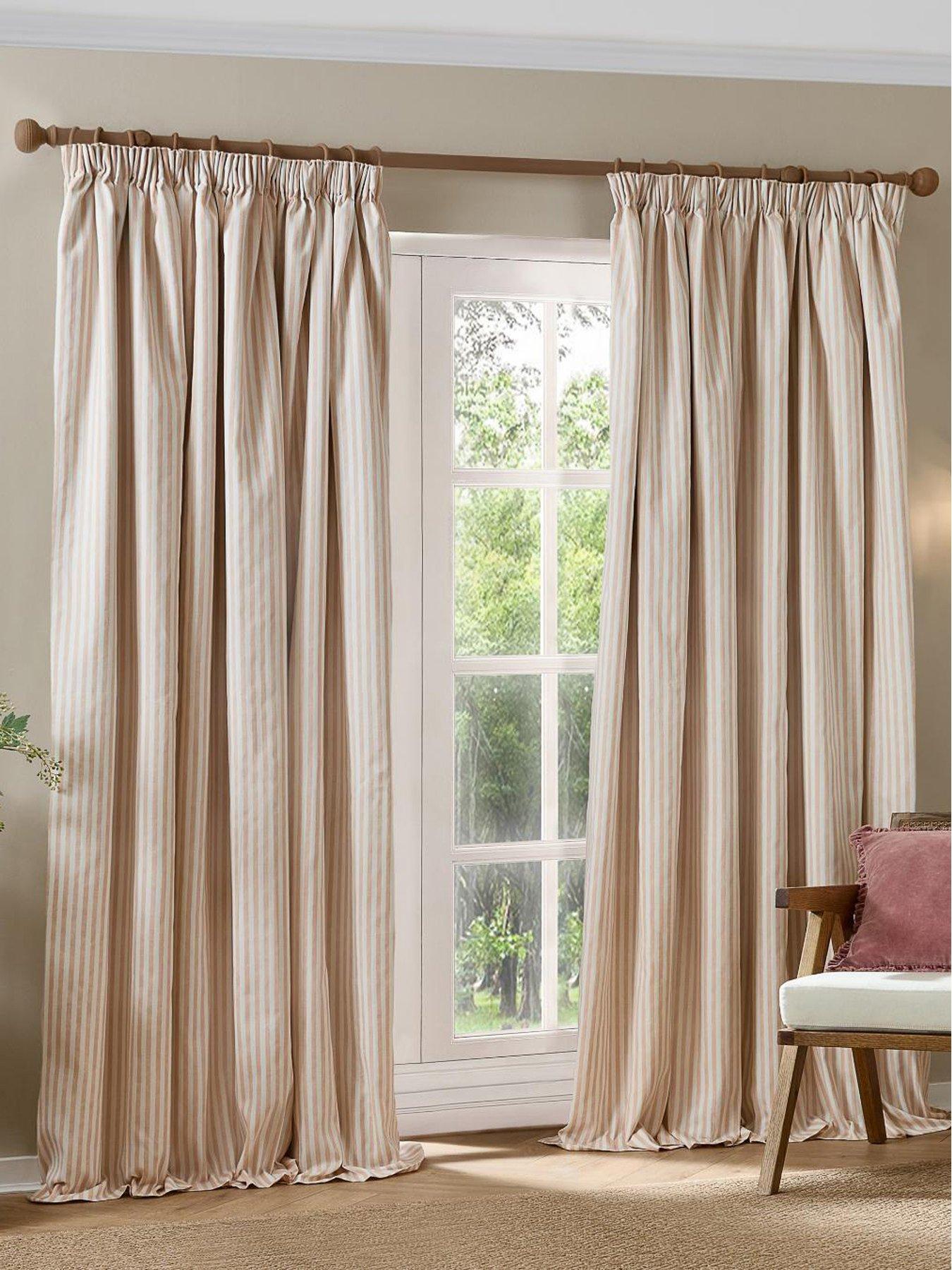Yard Hebden Stripe Pencil Pleat Curtains
