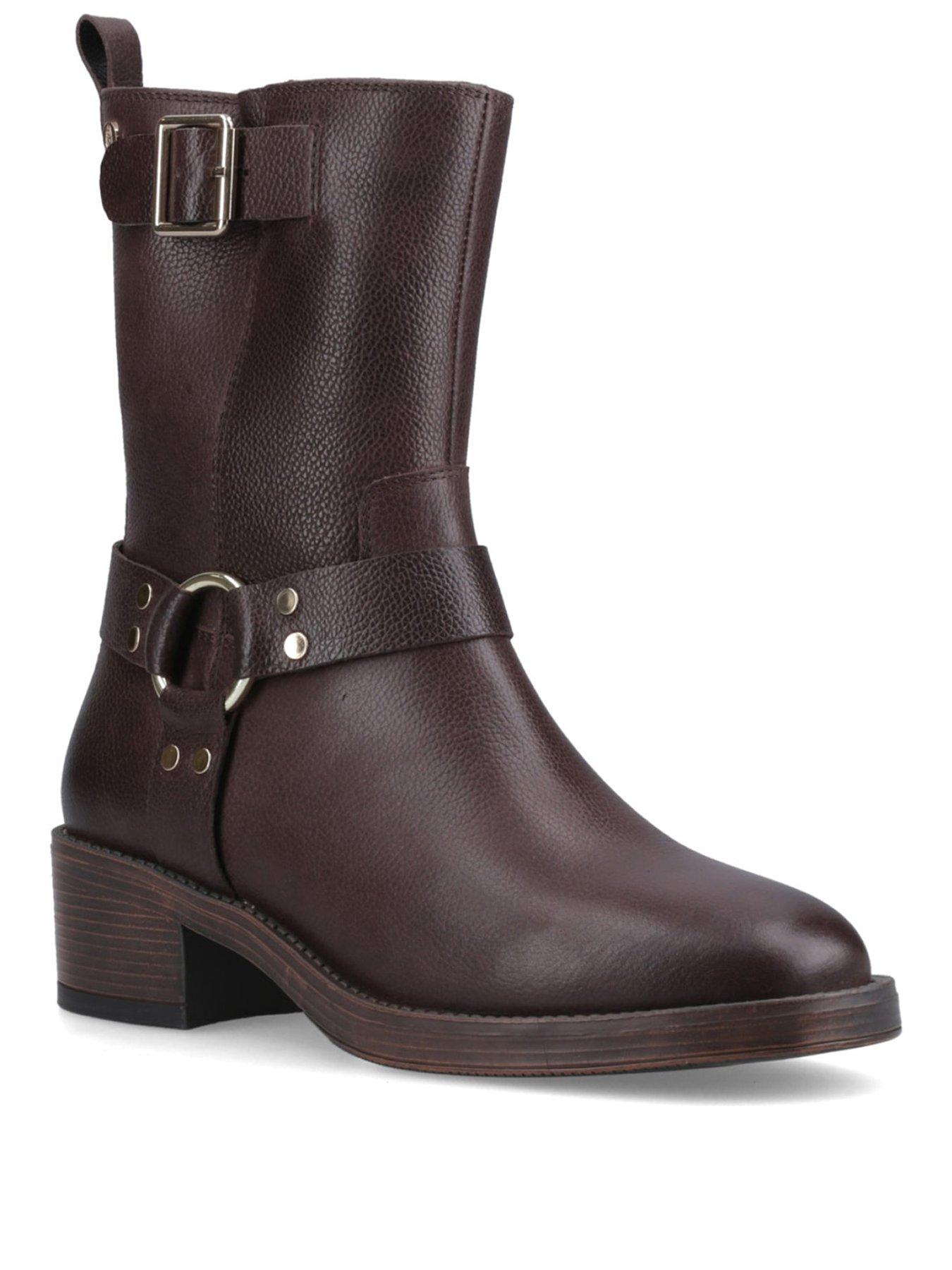 Image 2 of 5 of Hush Puppies Althea Buckle Boot - Brown