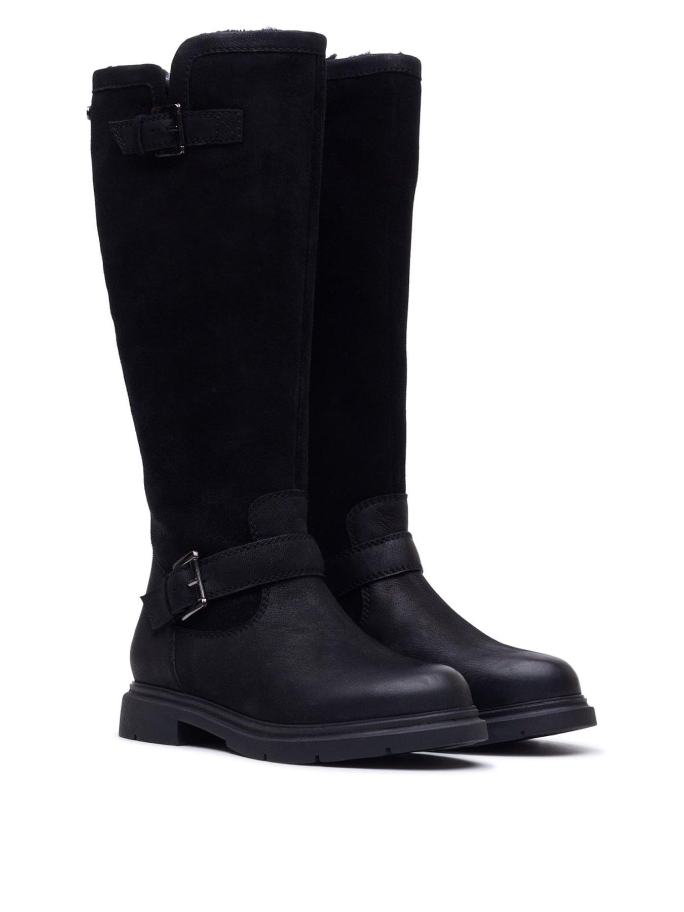 Image 1 of 6 of Hush Puppies Cressida Long Boot - Black