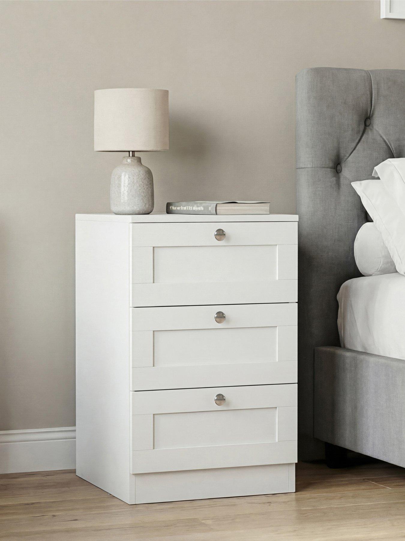 Vida Designs Altino 3 Drawer Bedside Chest