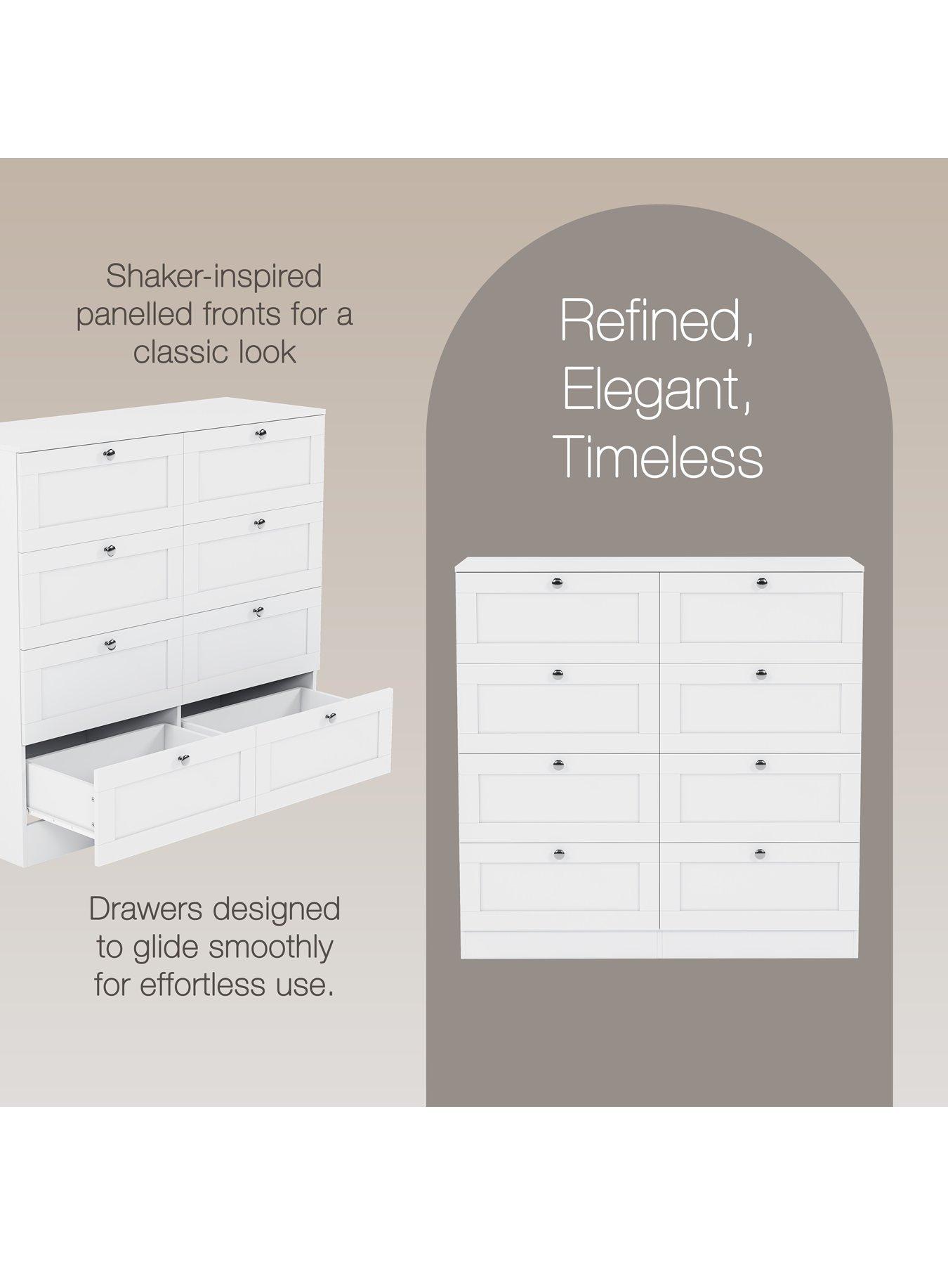 Image 3 of 7 of Vida Designs Altino 8 Drawer Double Chest