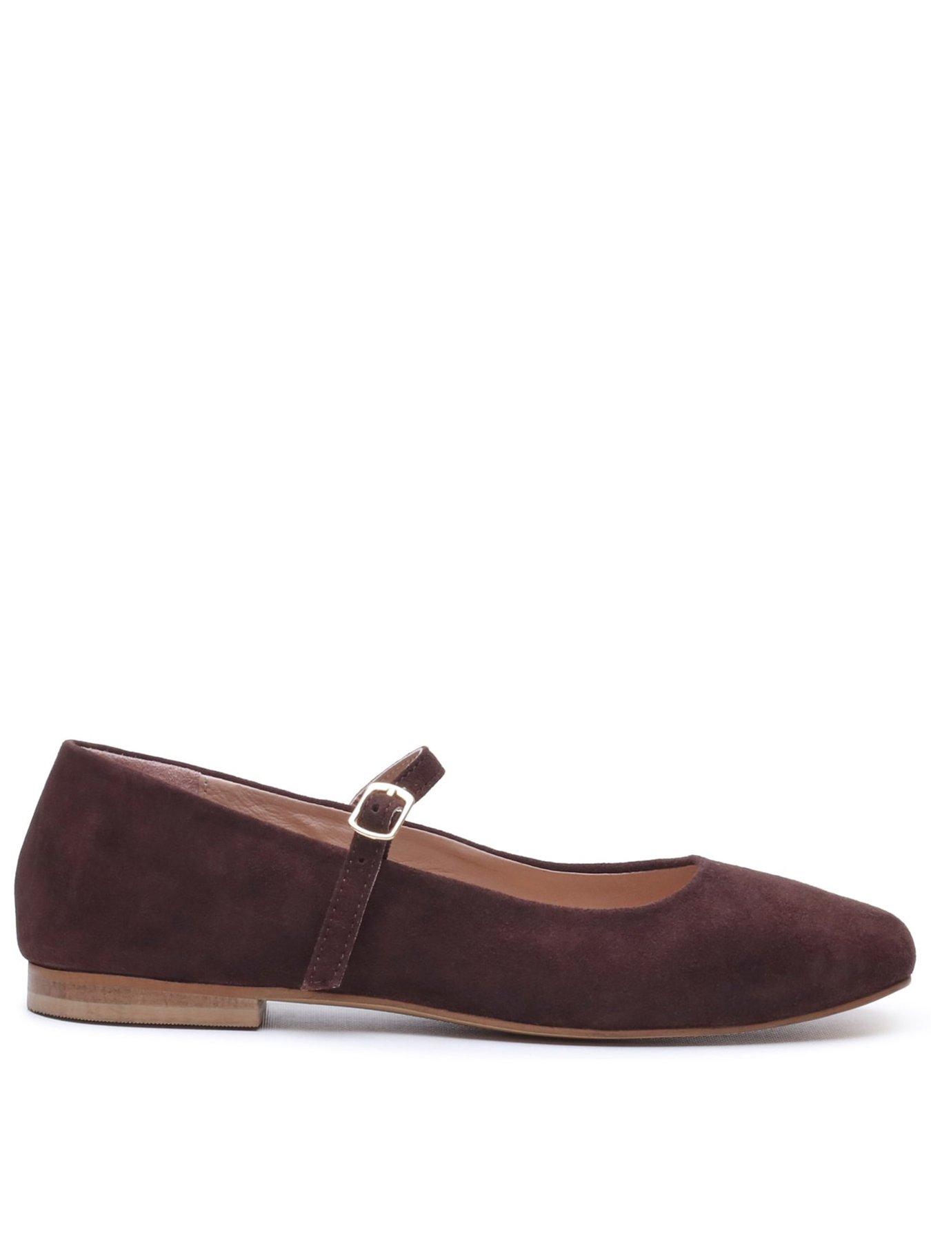 Hush Puppies Pasha Suede Ballerina - Brown