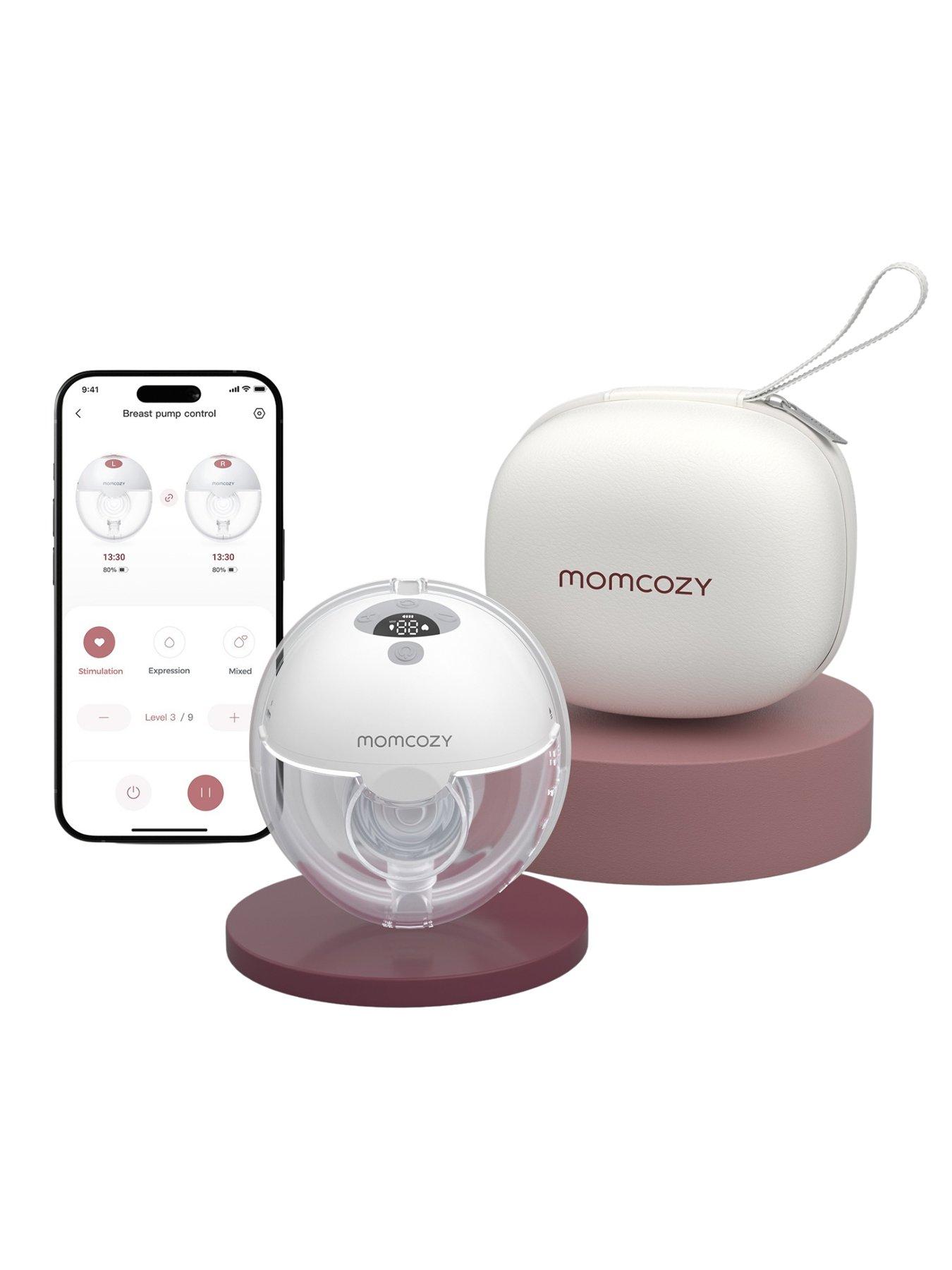 Momcozy M5 Smart Wearable Electric Breast Pump Single-Gray