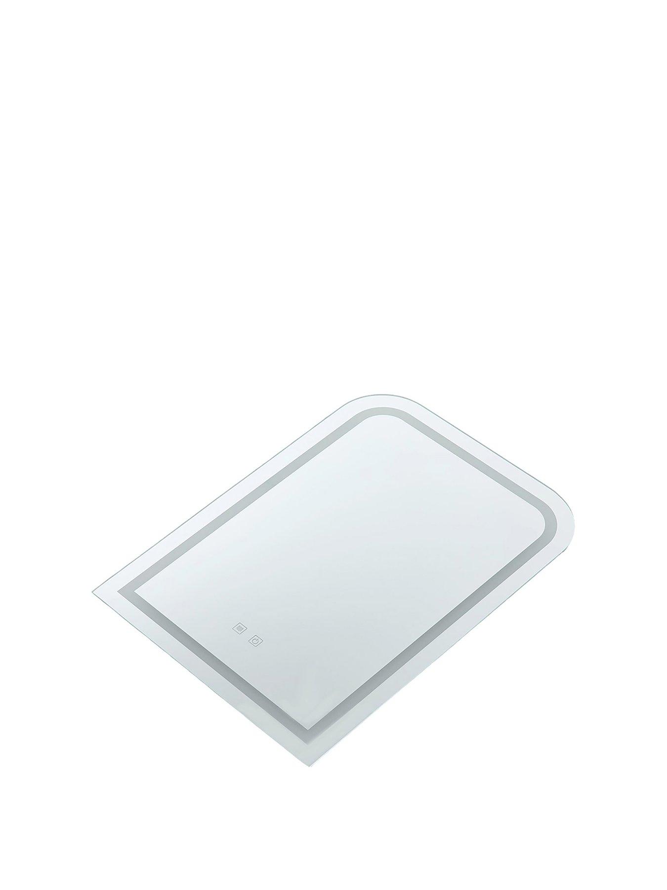 Image 2 of 7 of Living and Home Wall-mounted Led Bathroom Mirror With Demister 60cm X 80cm