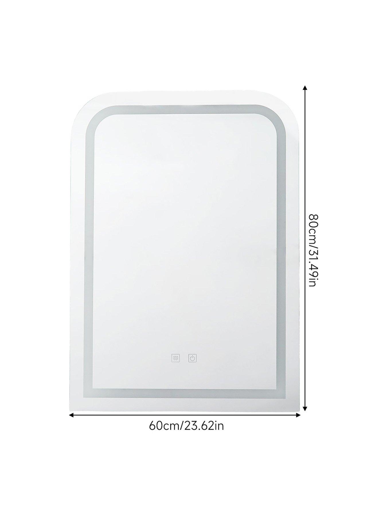 Image 7 of 7 of Living and Home Wall-mounted Led Bathroom Mirror With Demister 60cm X 80cm
