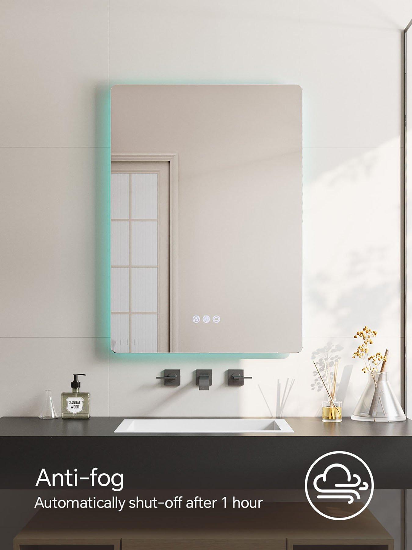 Image 5 of 7 of Living and Home Translucent Type Led Anti-fog Bathroom Mirror 50cm X 70cm