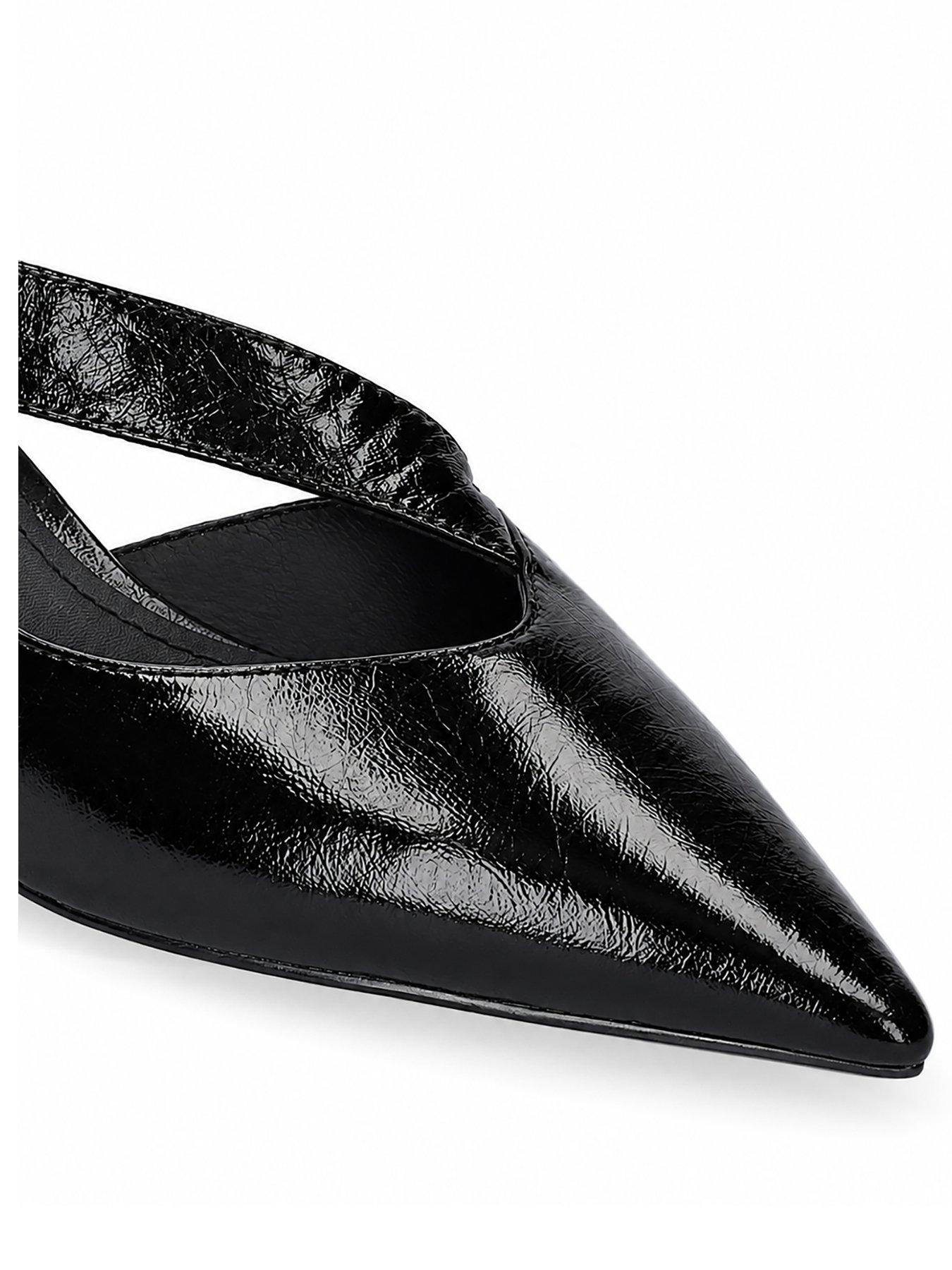 Image 2 of 3 of Bibi Lou Anouk Crinkled Leather Pumps 40 - Black