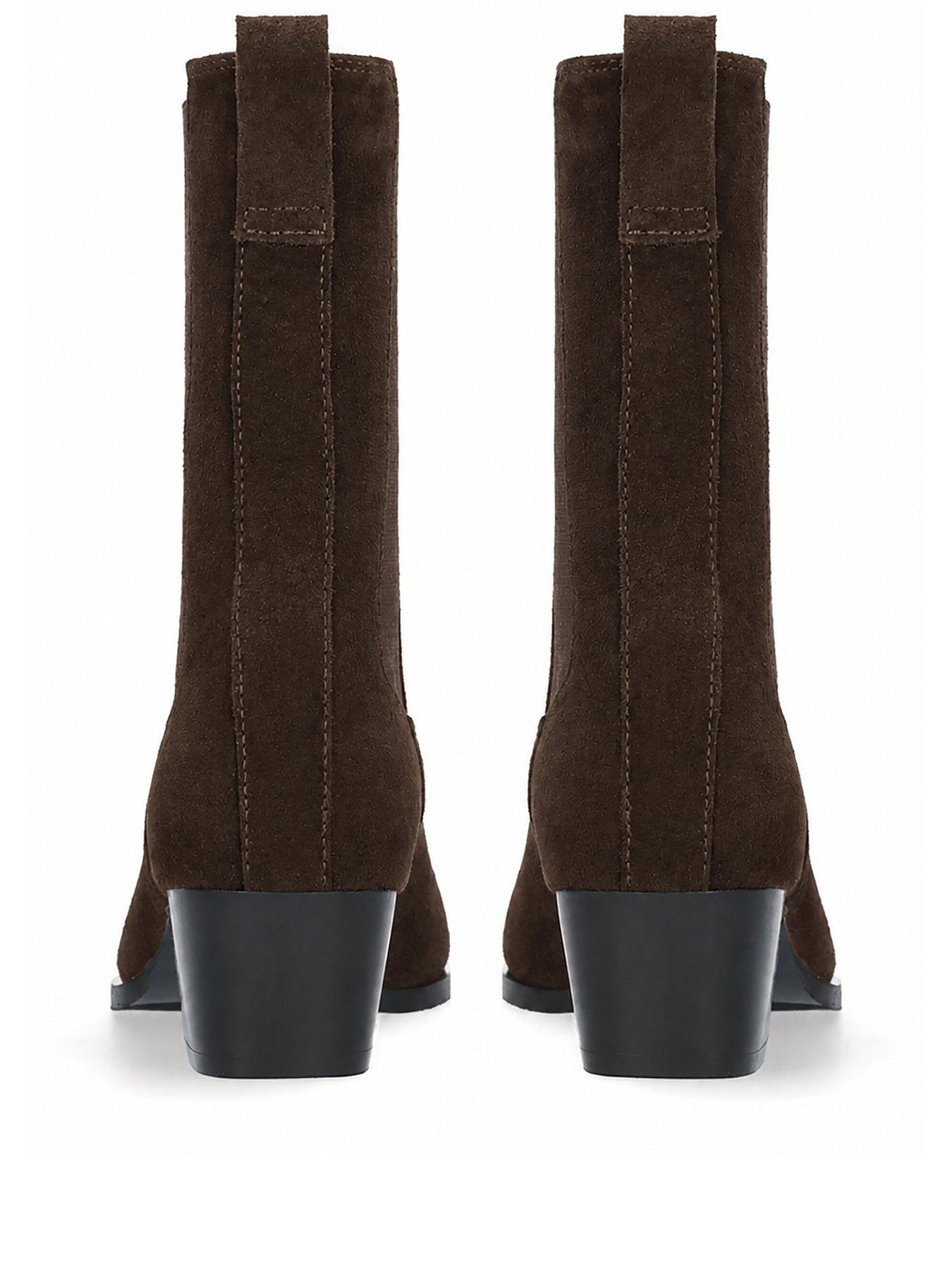 Image 2 of 2 of Bibi Lou Spinel Suede Booties 45 - Brown