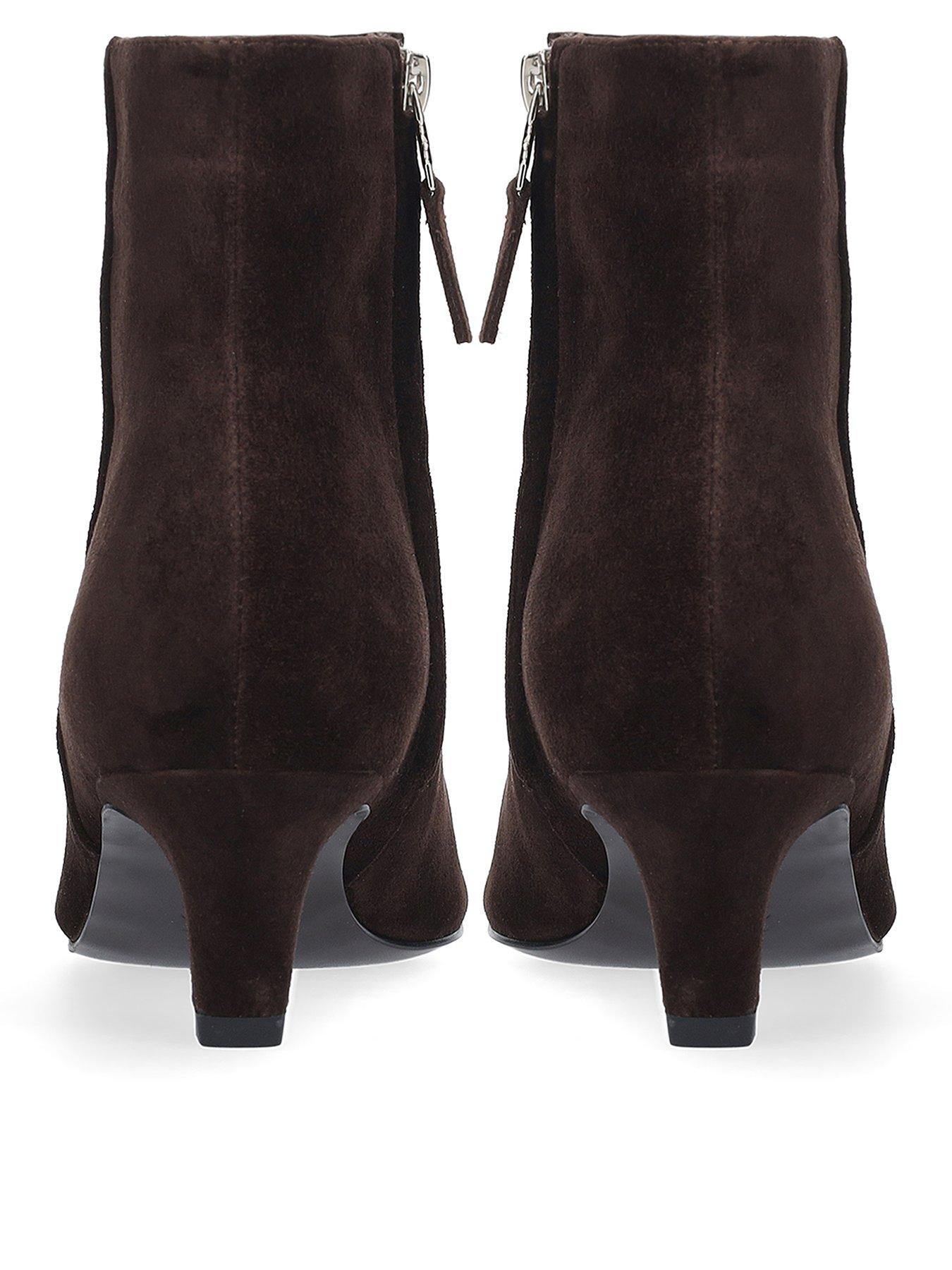 Image 3 of 4 of Bibi Lou Calista Suede Booties 55 - Brown