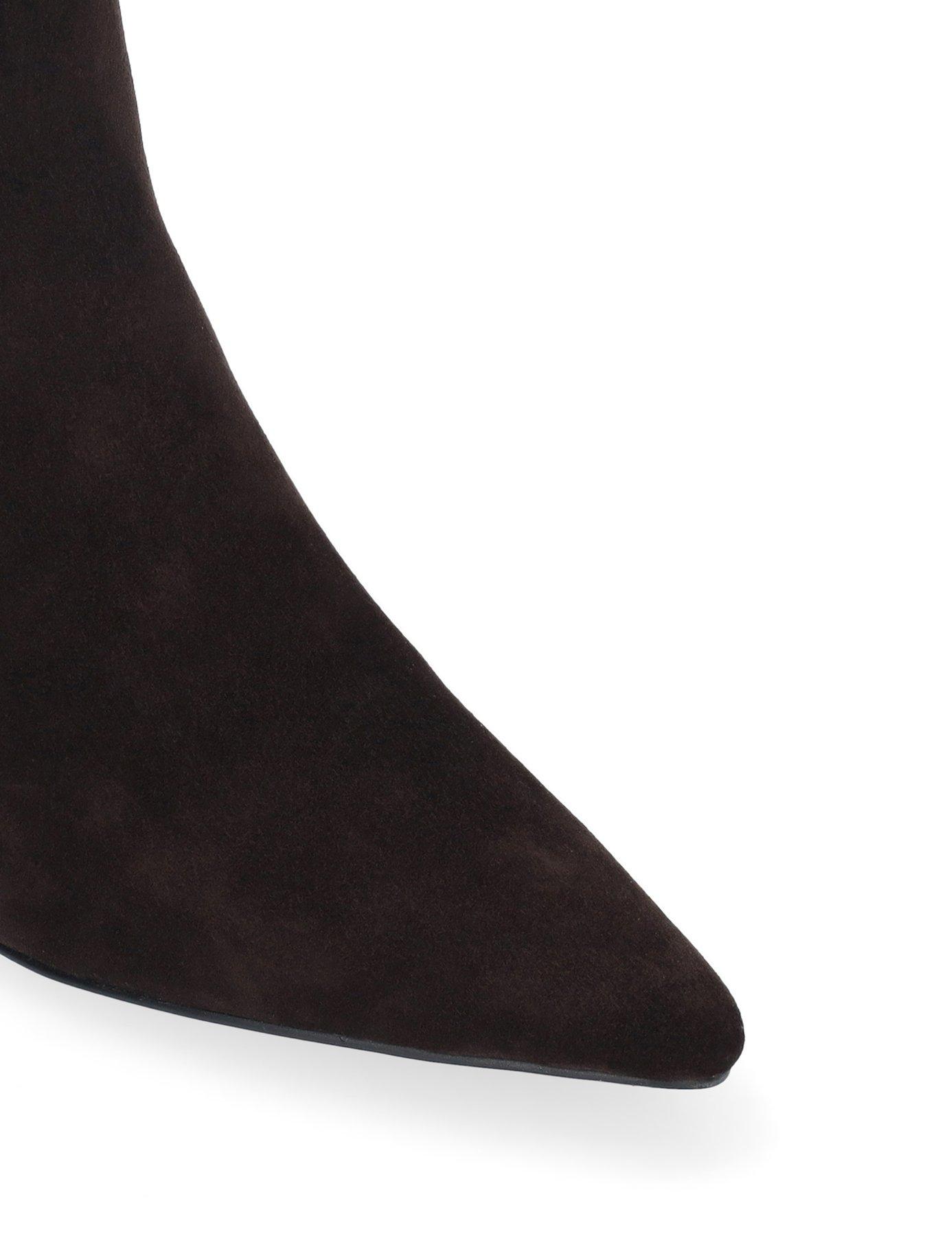 Image 4 of 4 of Bibi Lou Calista Suede Booties 55 - Brown