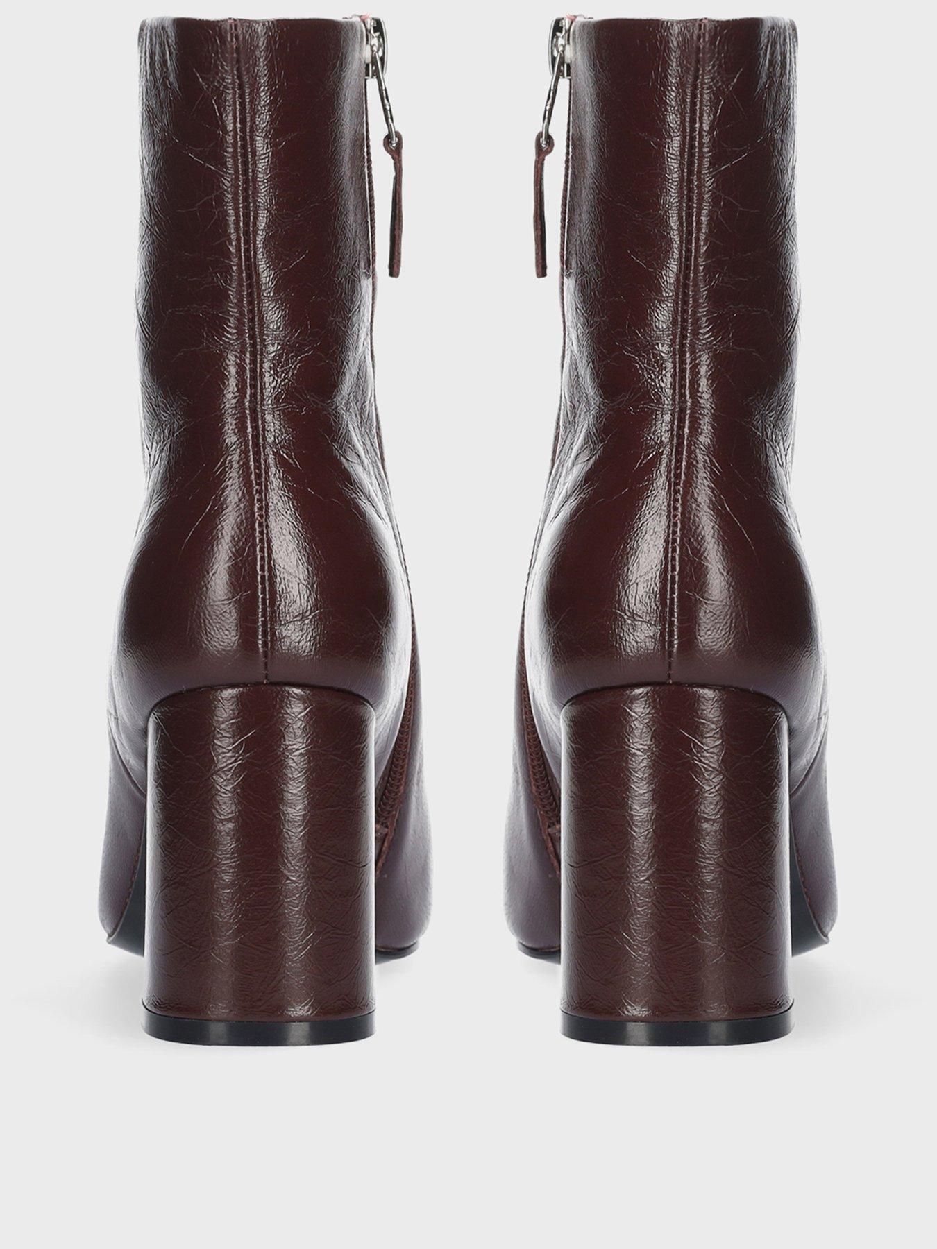 Image 3 of 4 of Bibi Lou North Leather Booties 65 - Burgundy