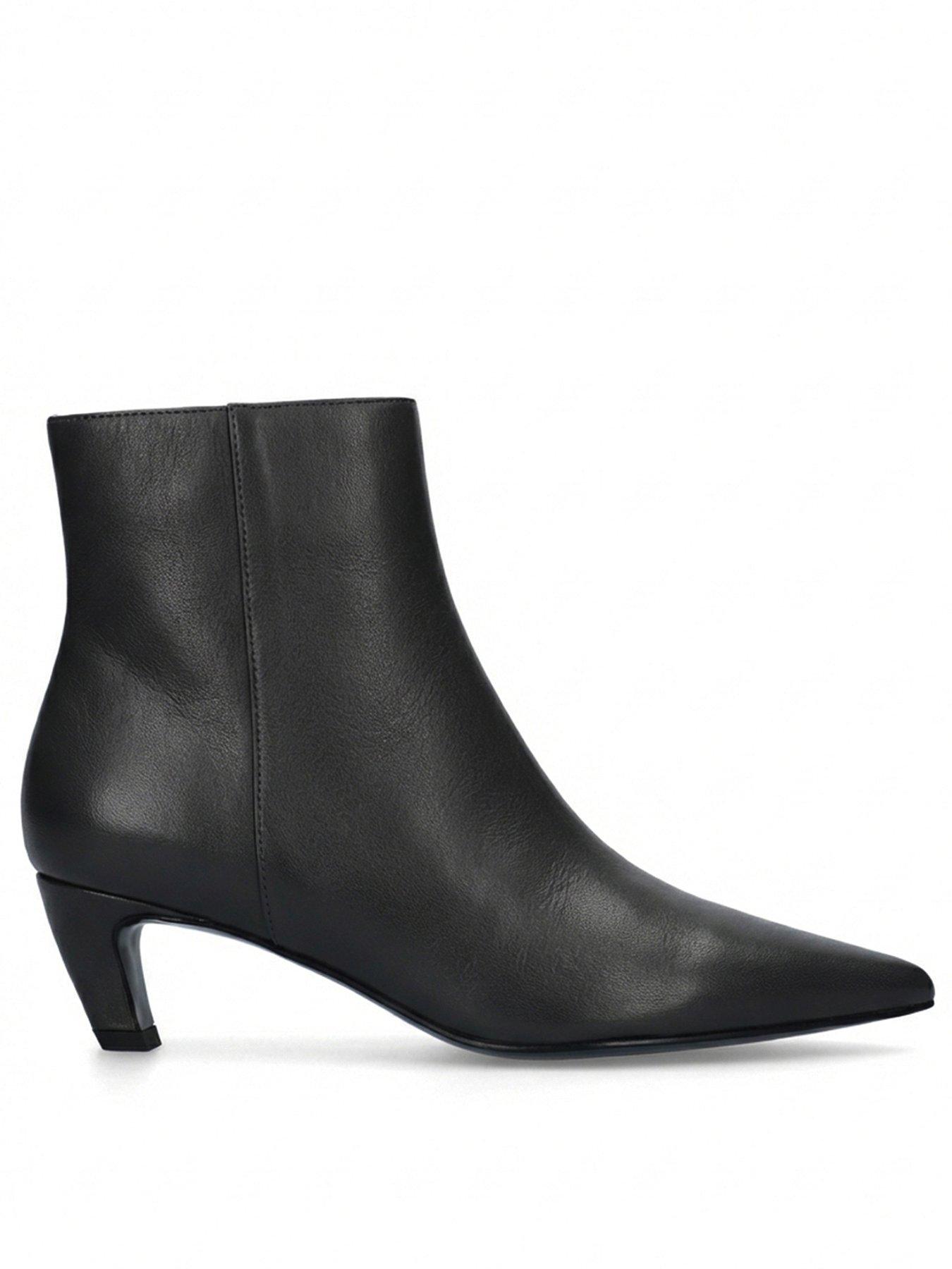 Image 1 of 4 of Bibi Lou Calista Leather Booties 55 - Black