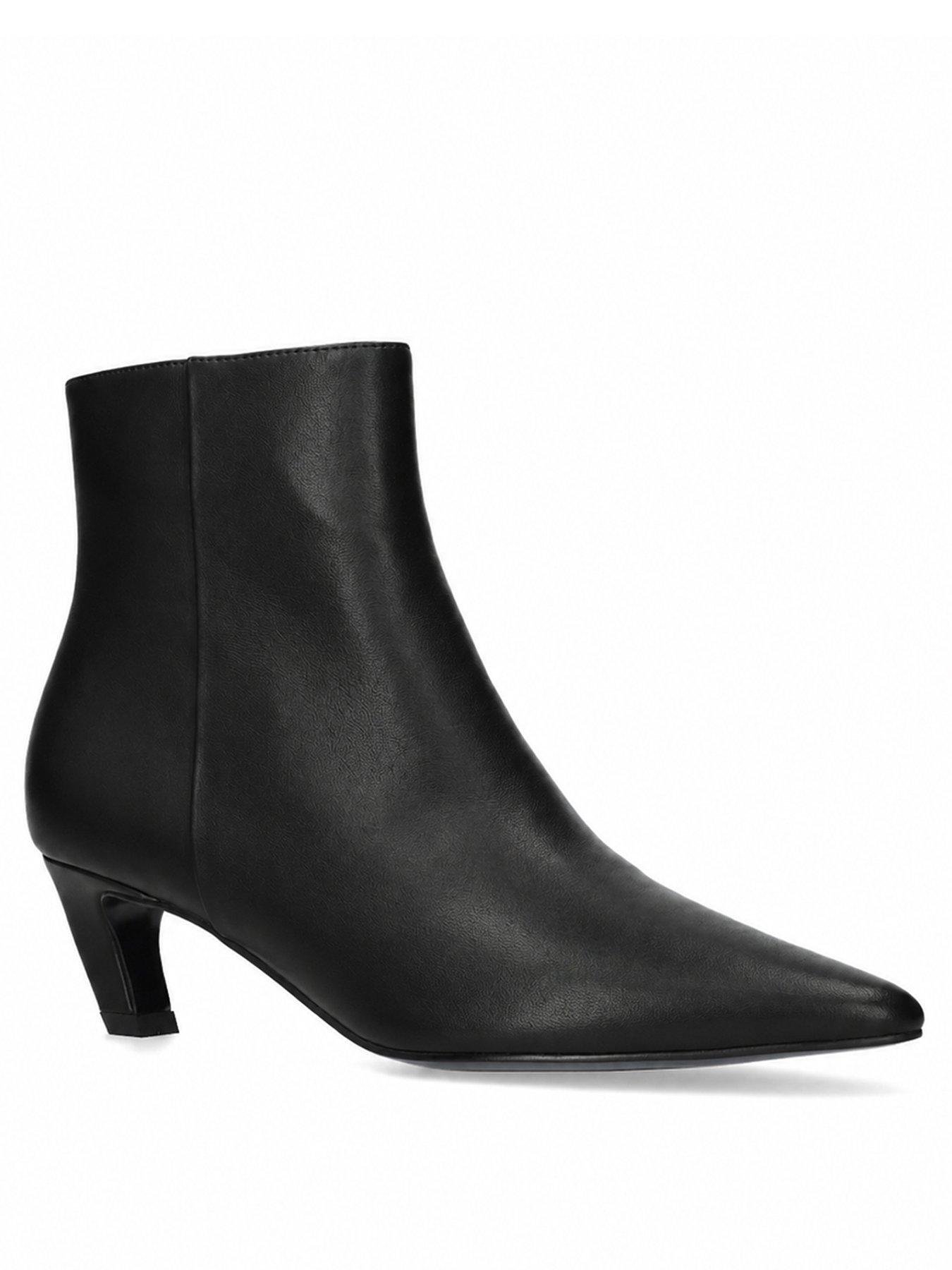 Image 2 of 4 of Bibi Lou Calista Leather Booties 55 - Black