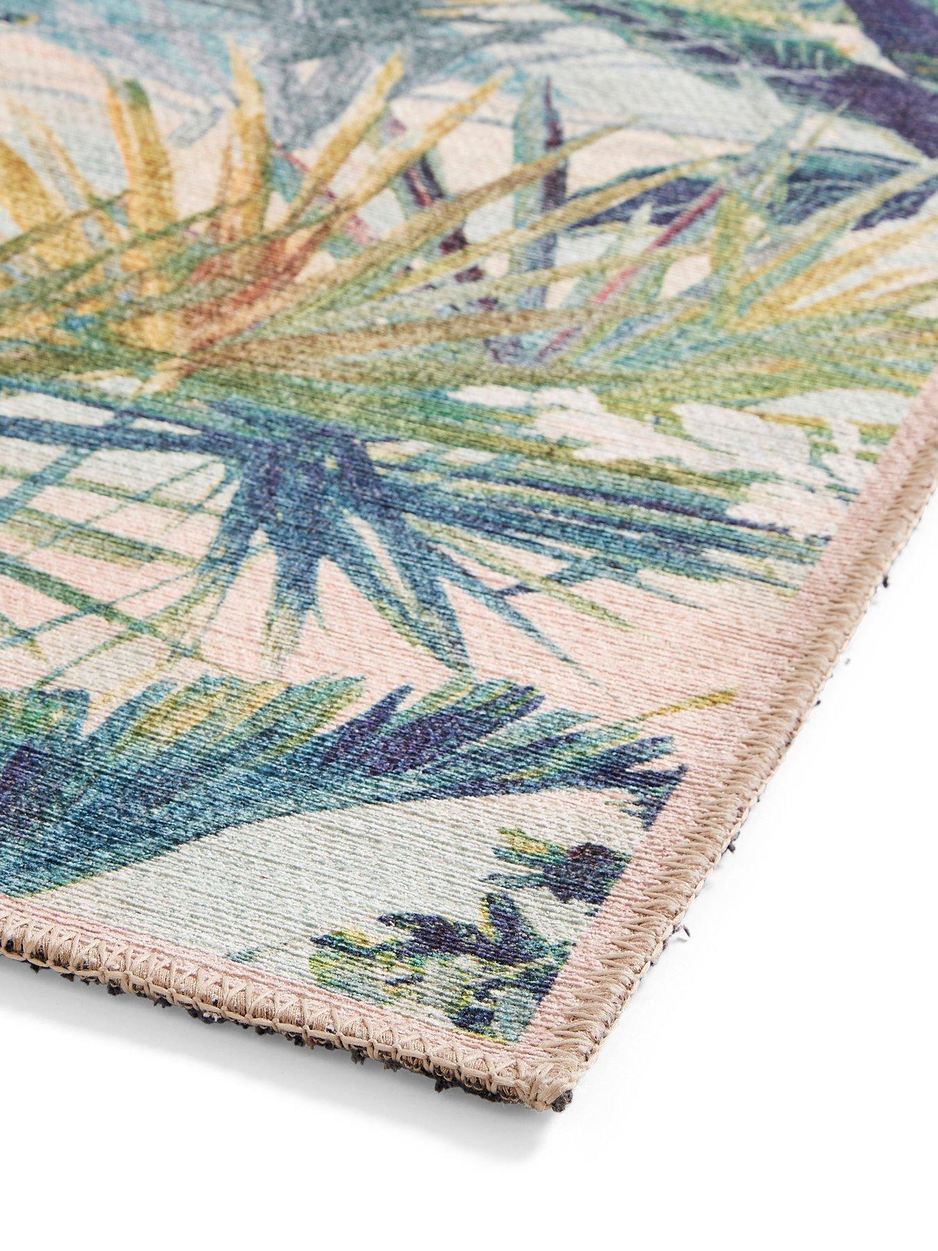 Image 4 of 5 of Clarke & Clarke Clarke & Clarke Toucan Blush Washable Rug