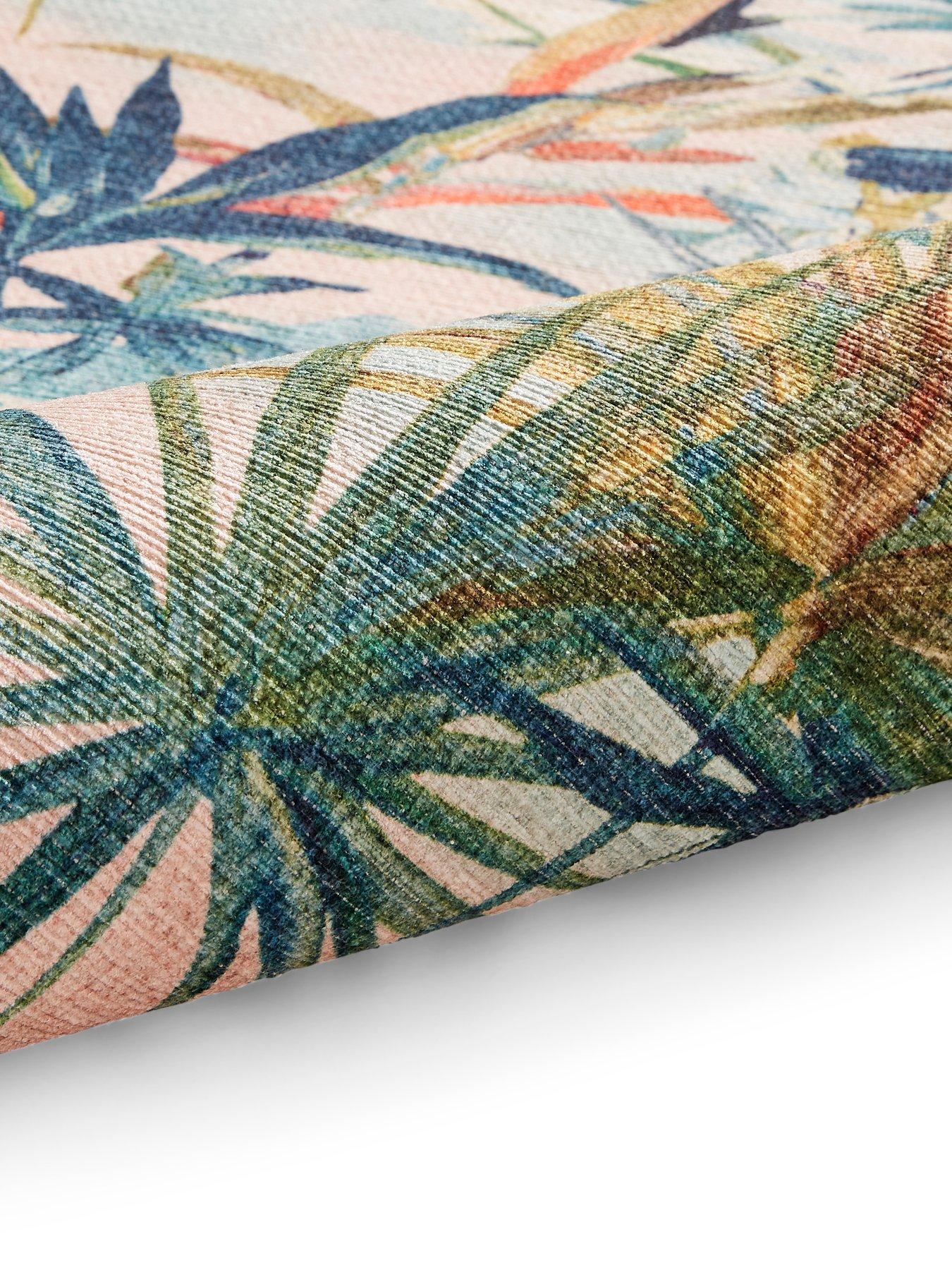 Image 5 of 5 of Clarke & Clarke Clarke & Clarke Toucan Blush Washable Rug