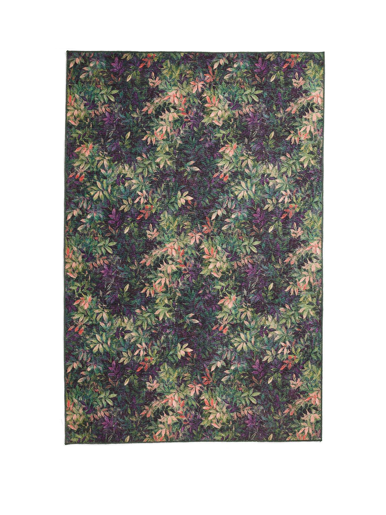 Image 2 of 5 of Clarke & Clarke Clarke & Clarke Congo Mulberry Washable Rug
