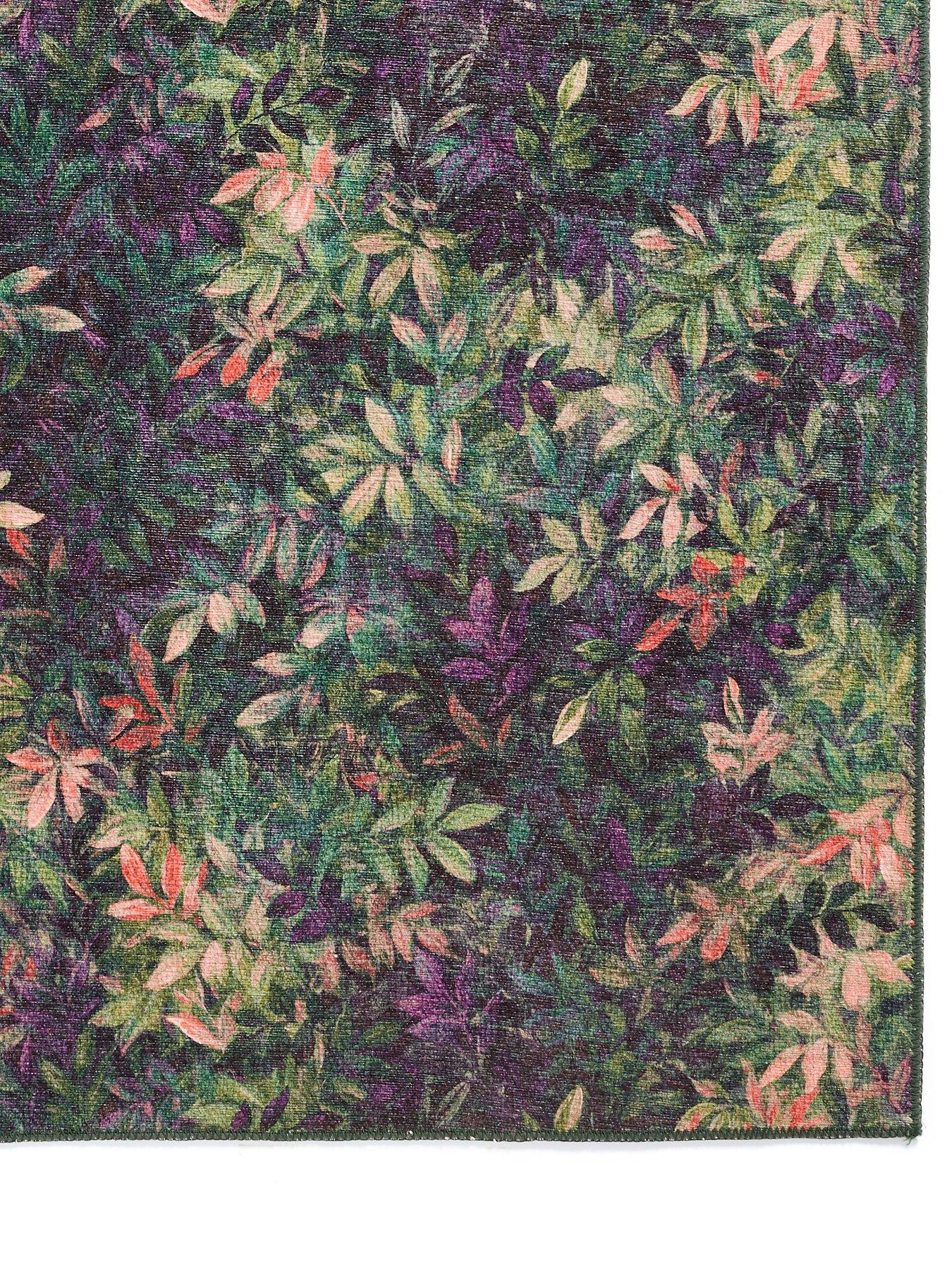 Image 3 of 5 of Clarke & Clarke Clarke & Clarke Congo Mulberry Washable Rug