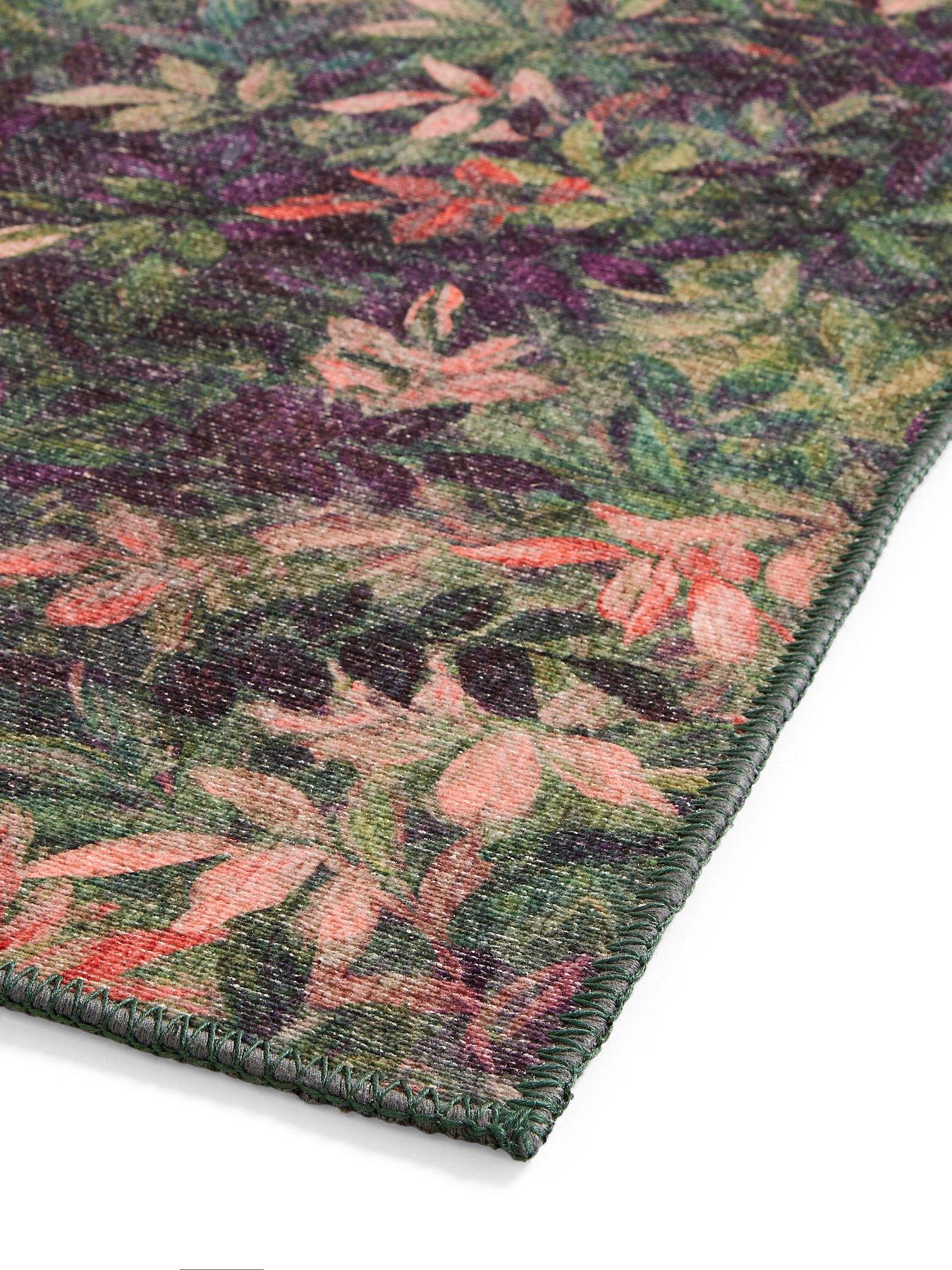Image 4 of 5 of Clarke & Clarke Clarke & Clarke Congo Mulberry Washable Rug