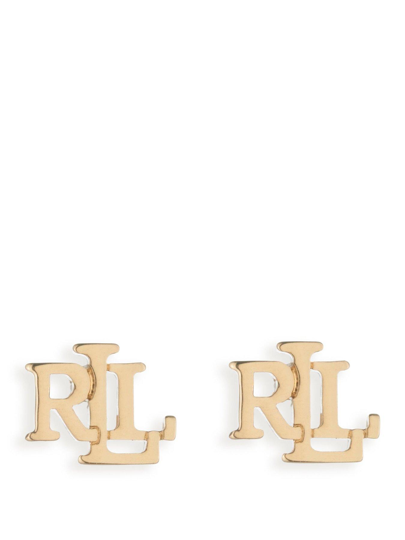 Lauren by Ralph Lauren Lauren Ralph Lauren Gold Logo Stud Earrings