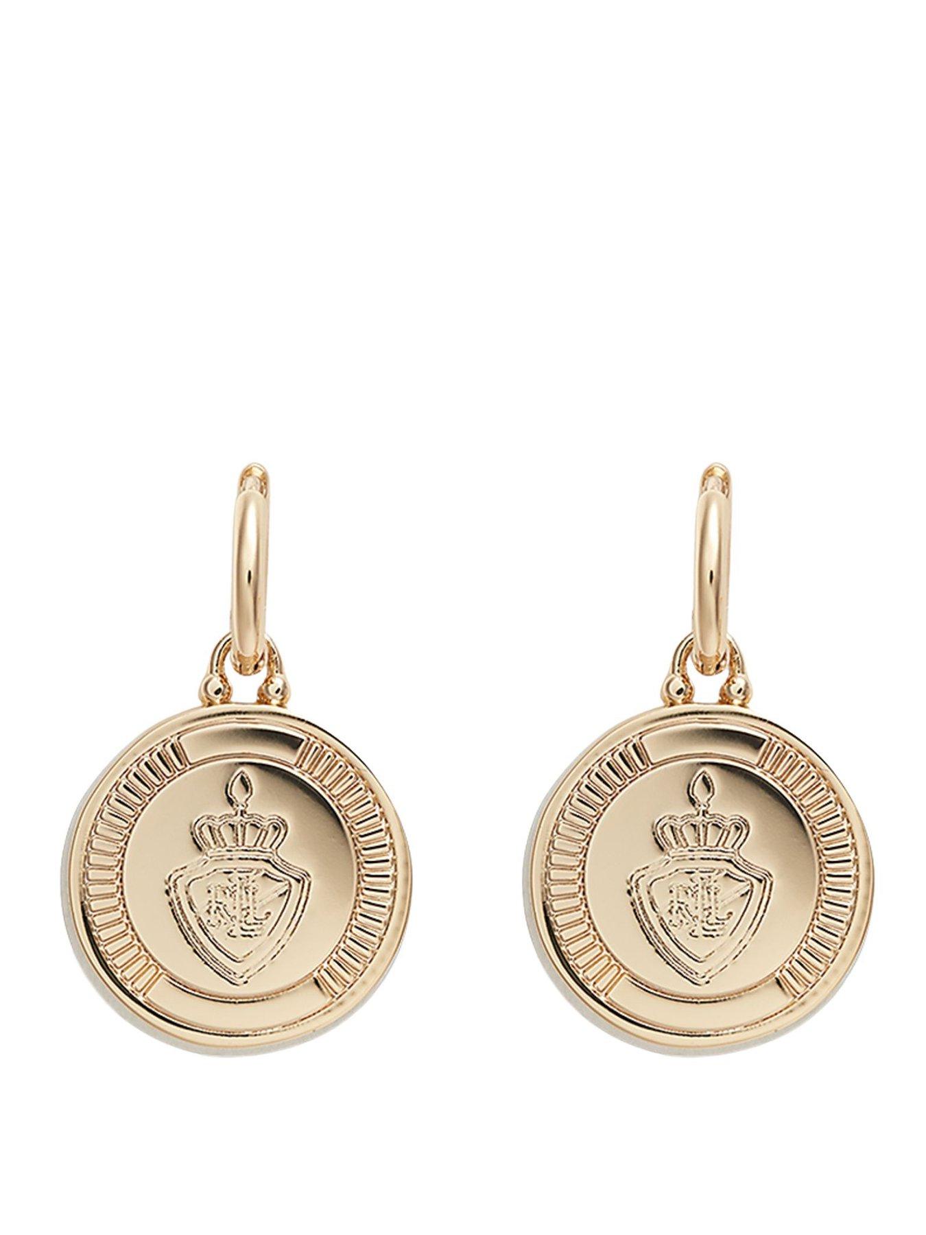 Lauren by Ralph Lauren Lauren Ralph Lauren Gold Crest Drop Earrings