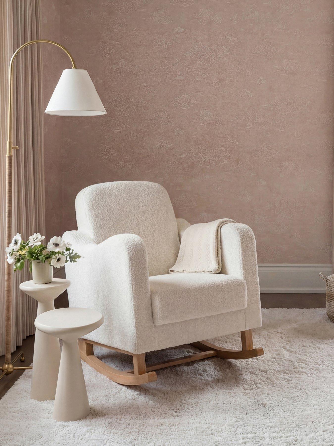 Bebe & Beyond Soother Nursing Chair Off White Boucle