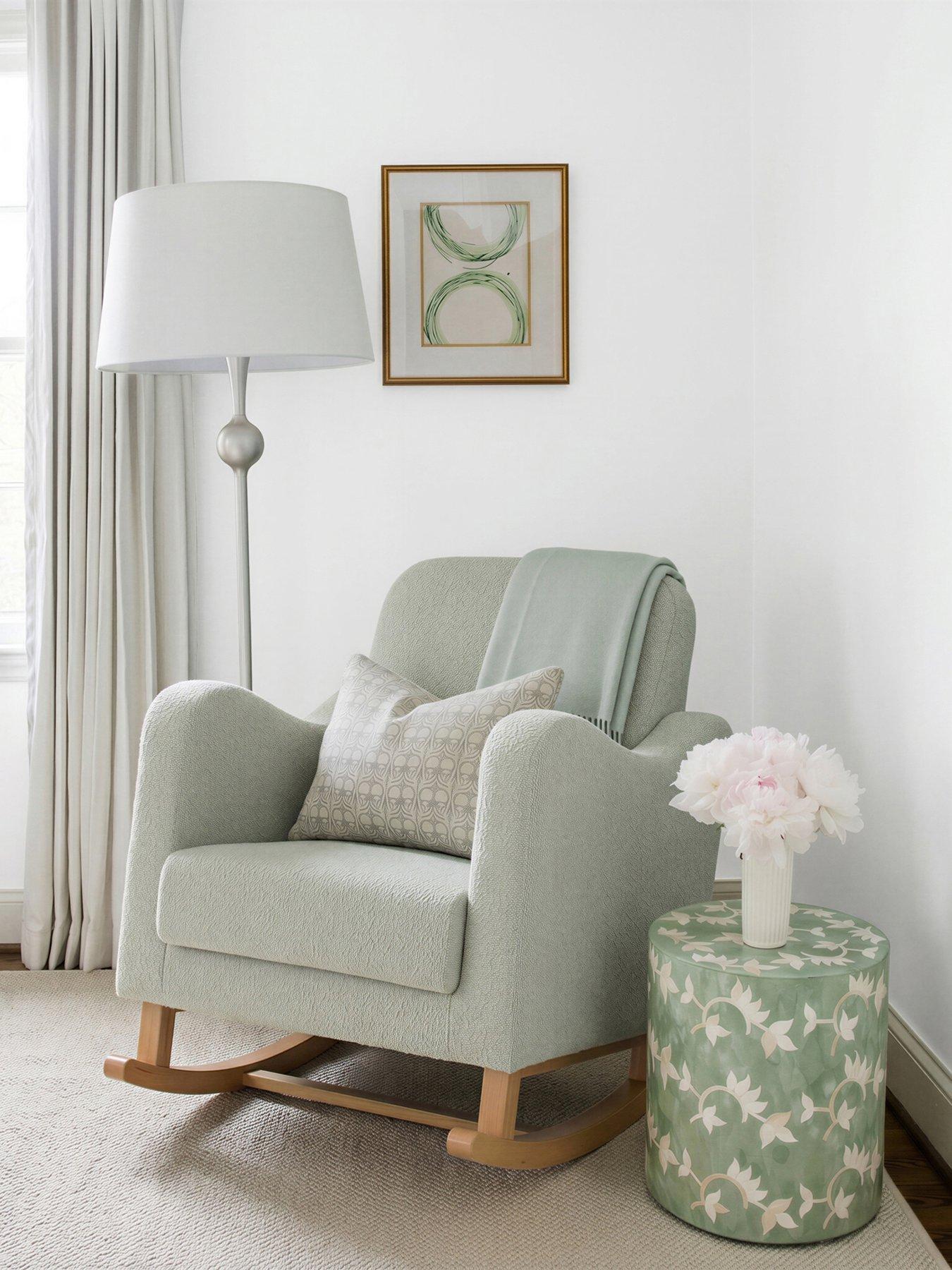 Bebe & Beyond Soother Nursing Chair Sage Boucle