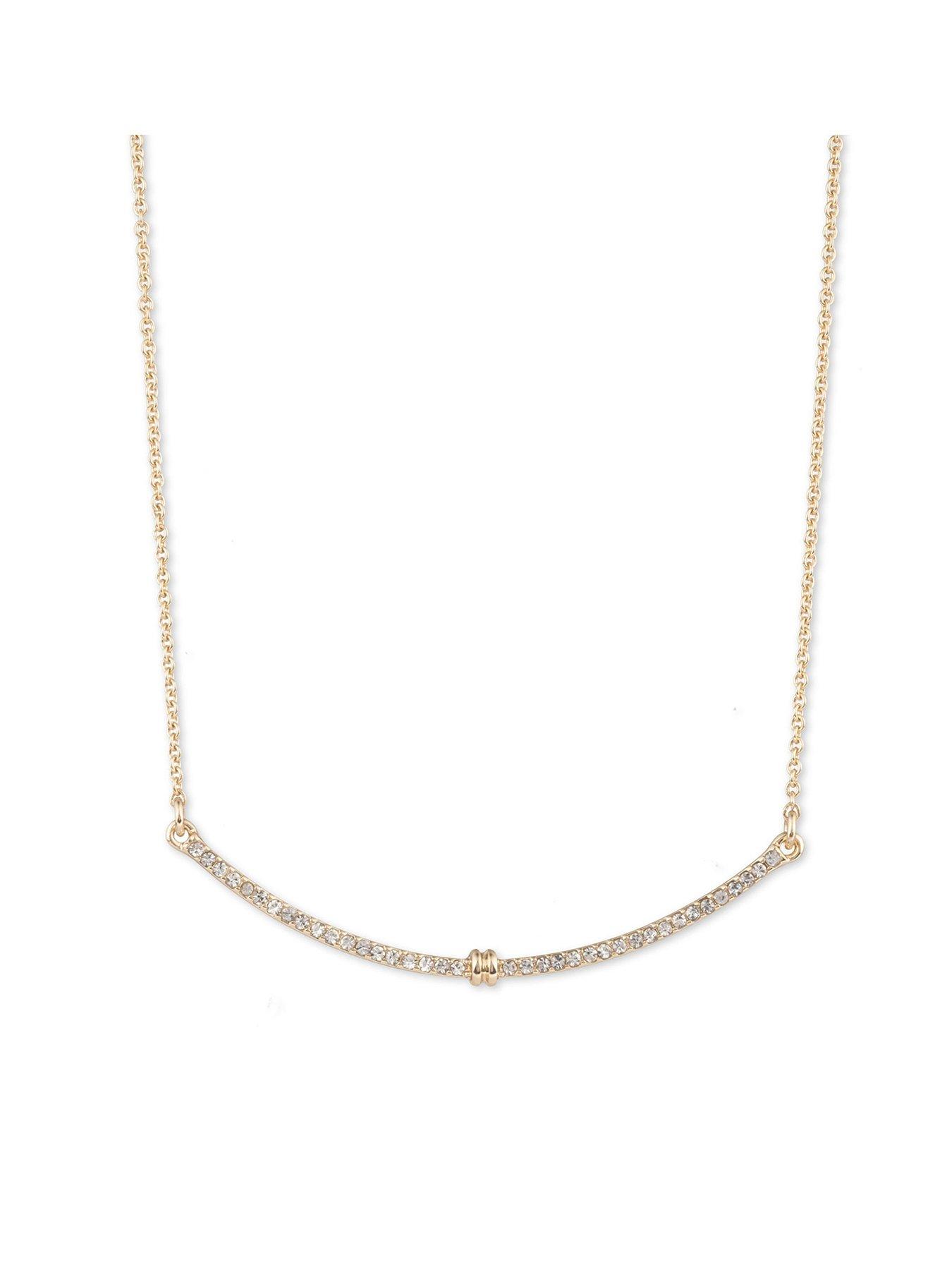 Lauren by Ralph Lauren Lauren Ralph Lauren Gold Crystal Frontal Necklace