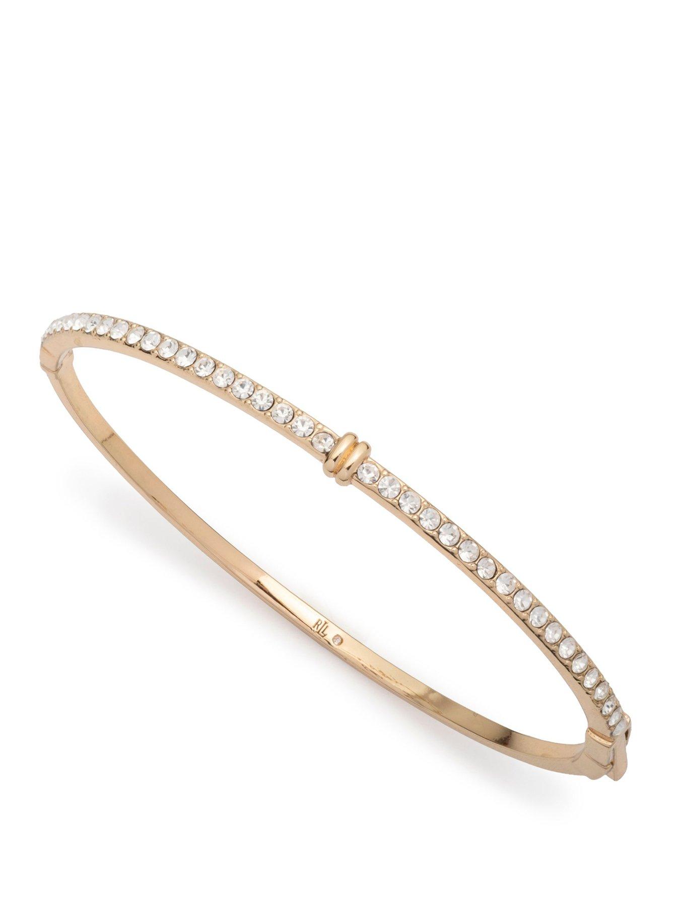 Lauren by Ralph Lauren Lauren Ralph Lauren in Gold Crystal Bangle Bracelet