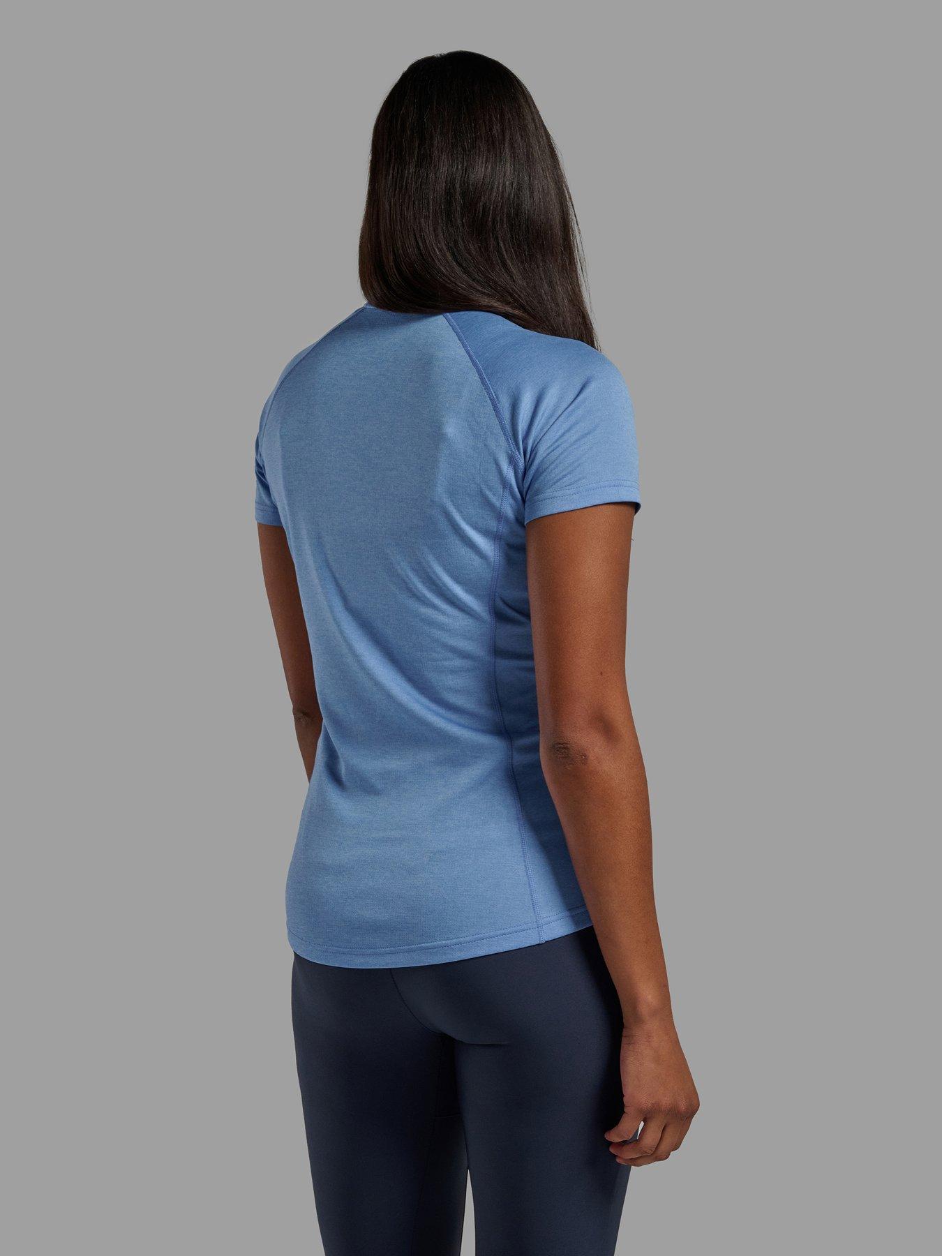 Image 2 of 2 of Montane Womens Montane Dart Polygiene Flatlock T-Shirt - Light Blue