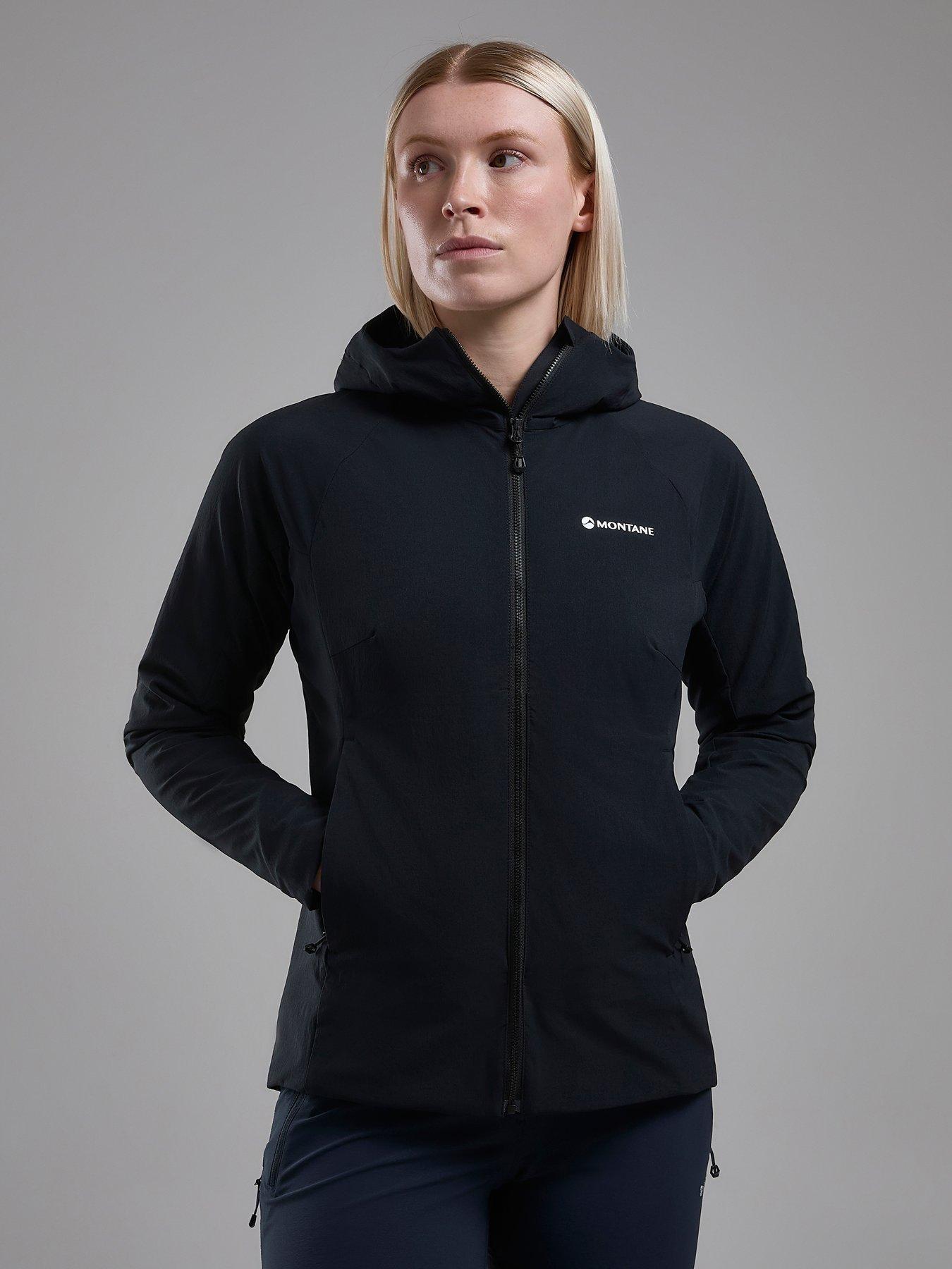 Montane Womens Khamsin Hooded Soft Shell Jacket - Black