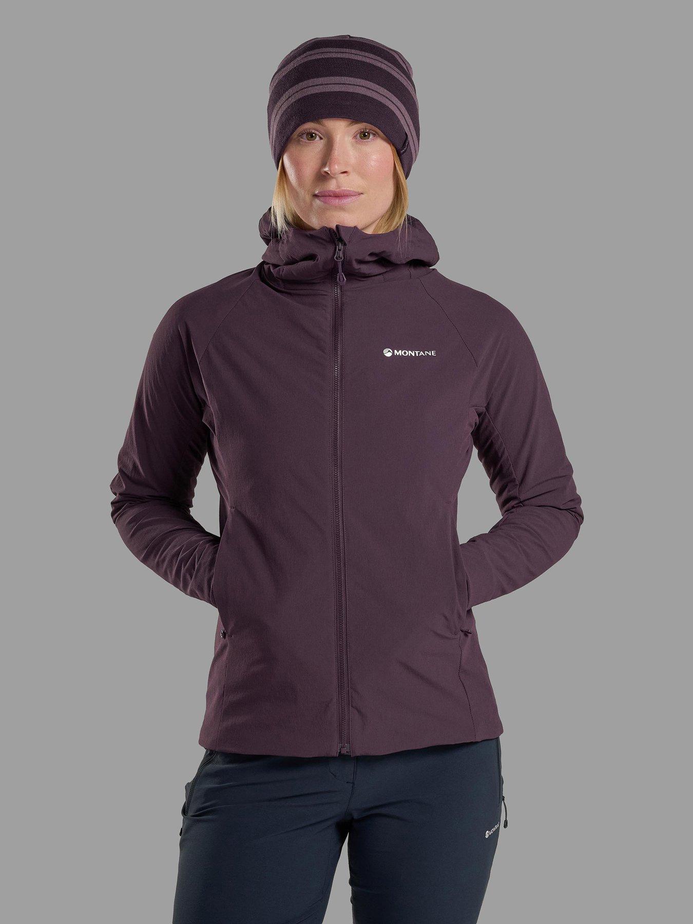 Montane Womens Khamsin Hooded Soft Shell Jacket - Burgundy
