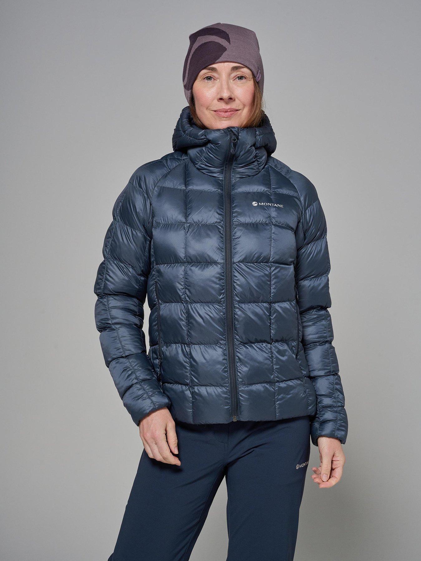 Image 1 of 7 of Montane Womens Hooded Insulated Full-Zip Jacket - Navy