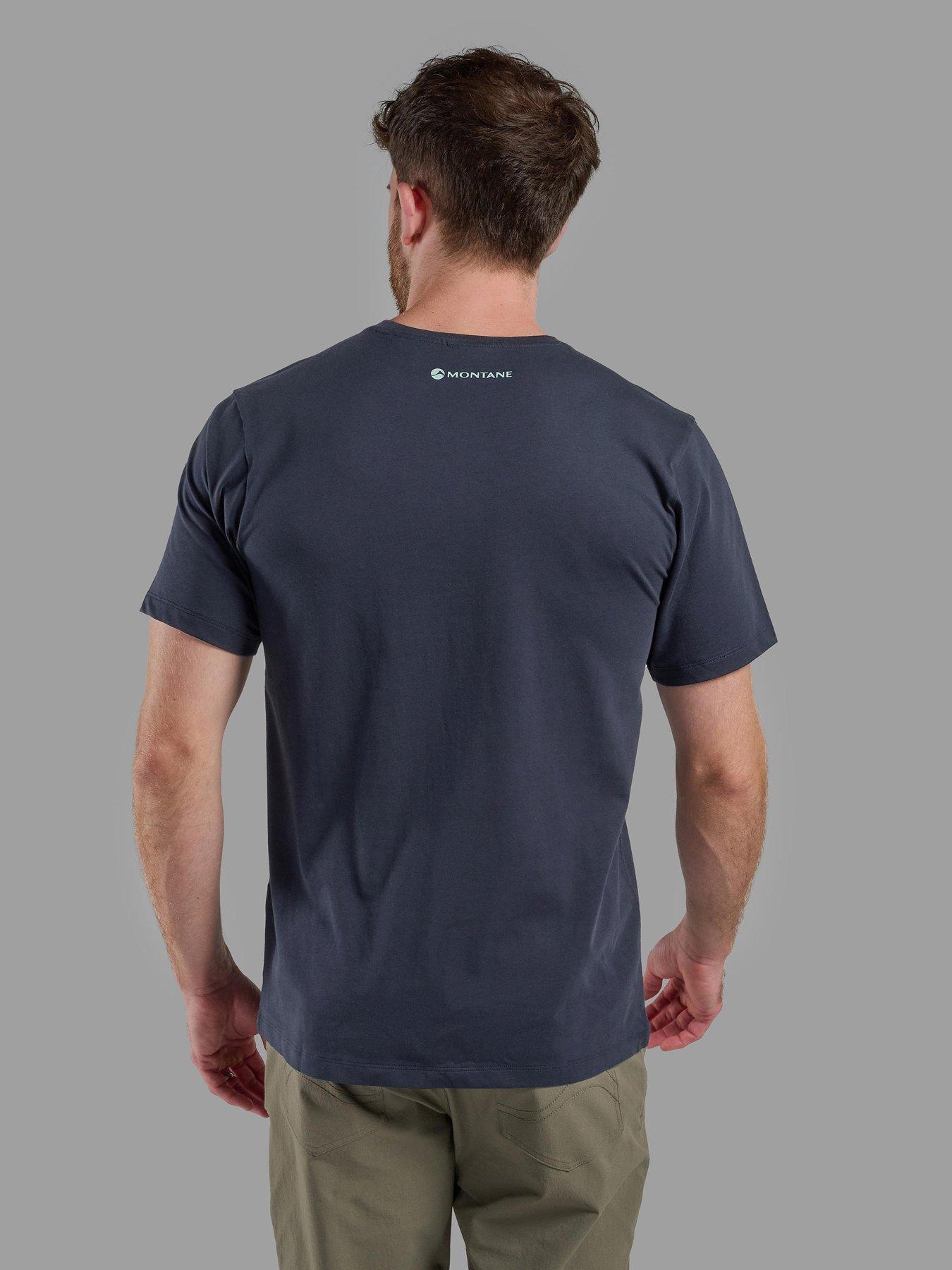 Image 2 of 3 of Montane Mens Graphic Regular Fit T-Shirt - Navy