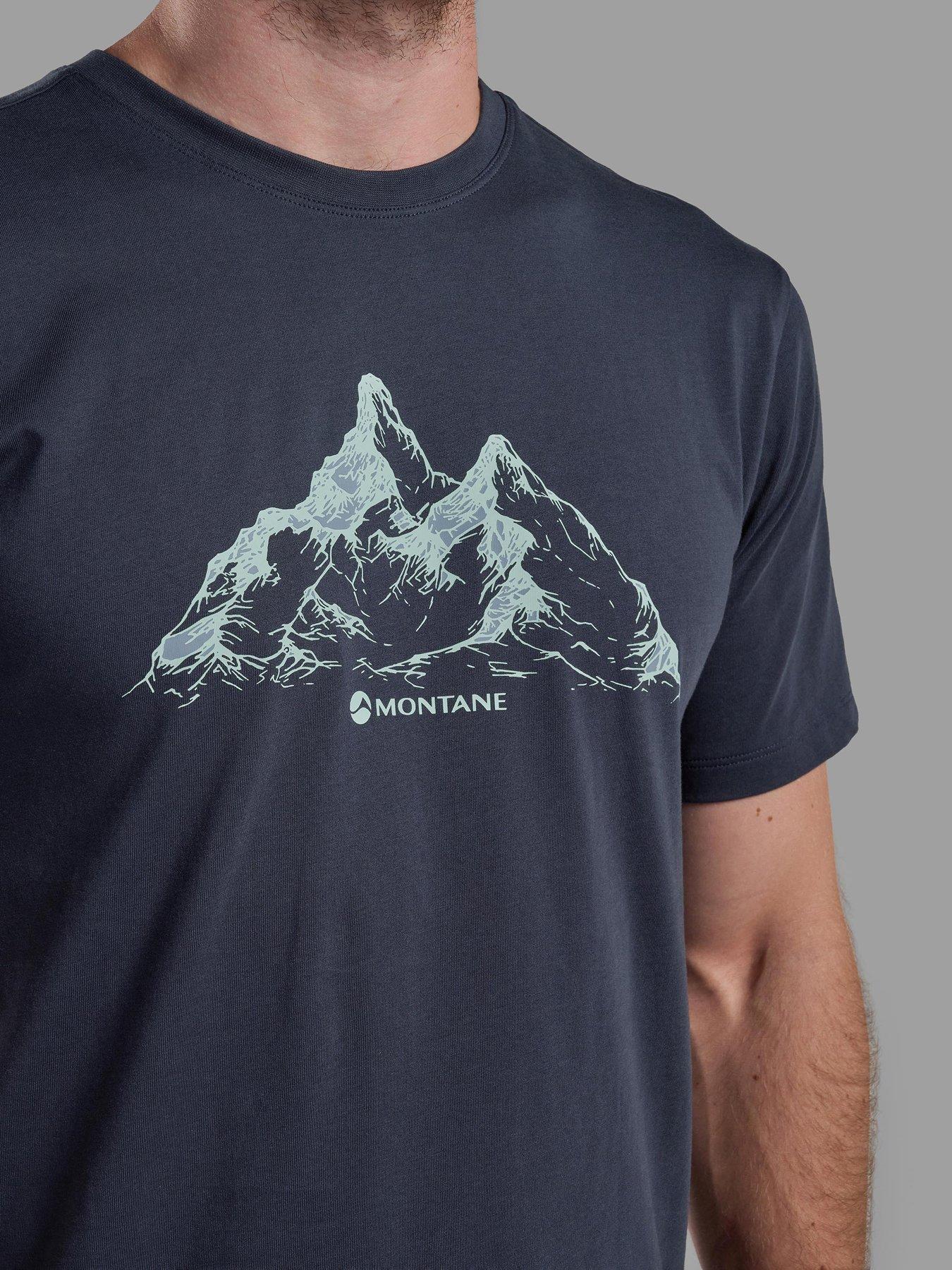 Image 3 of 3 of Montane Mens Graphic Regular Fit T-Shirt - Navy