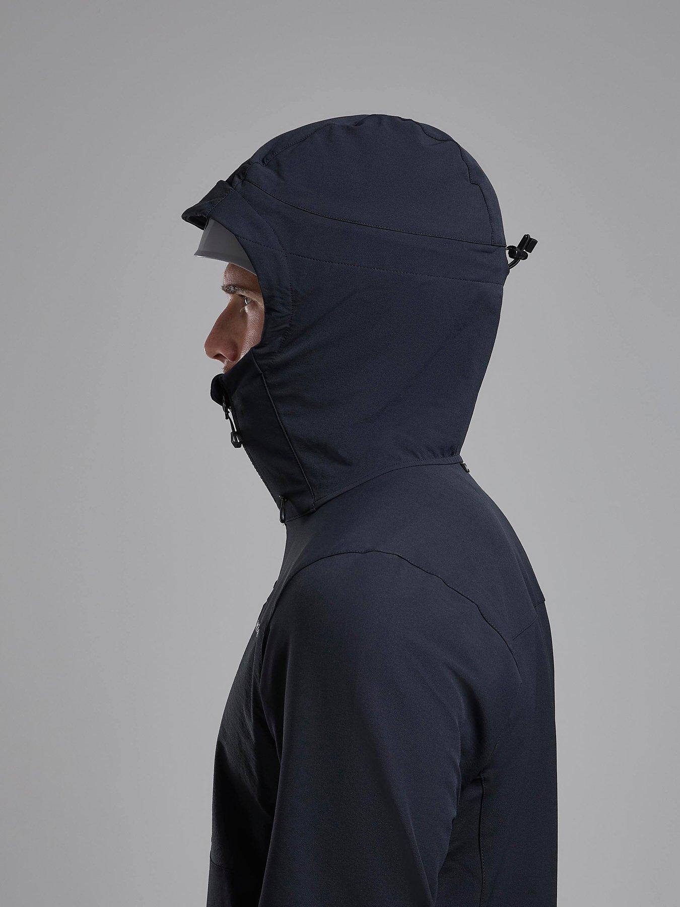 Image 7 of 7 of Montane Mens Tenacity Xt Hooded Shell Jacket - Black