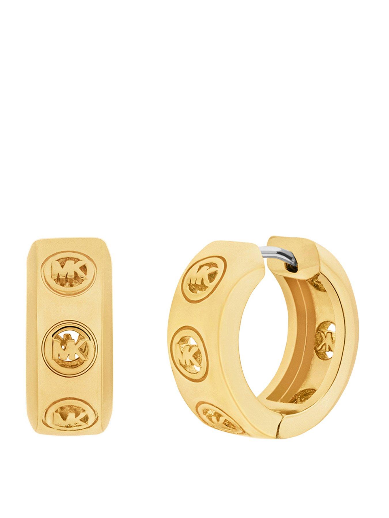 Michael Kors Women's Logo Huggie Earrings, MKJ8655710