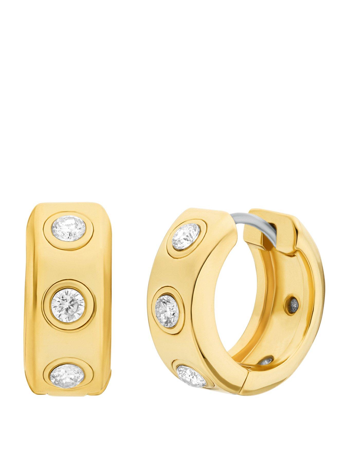 Michael Kors Women's Stone Station Huggie Earrings, MKJ8652710