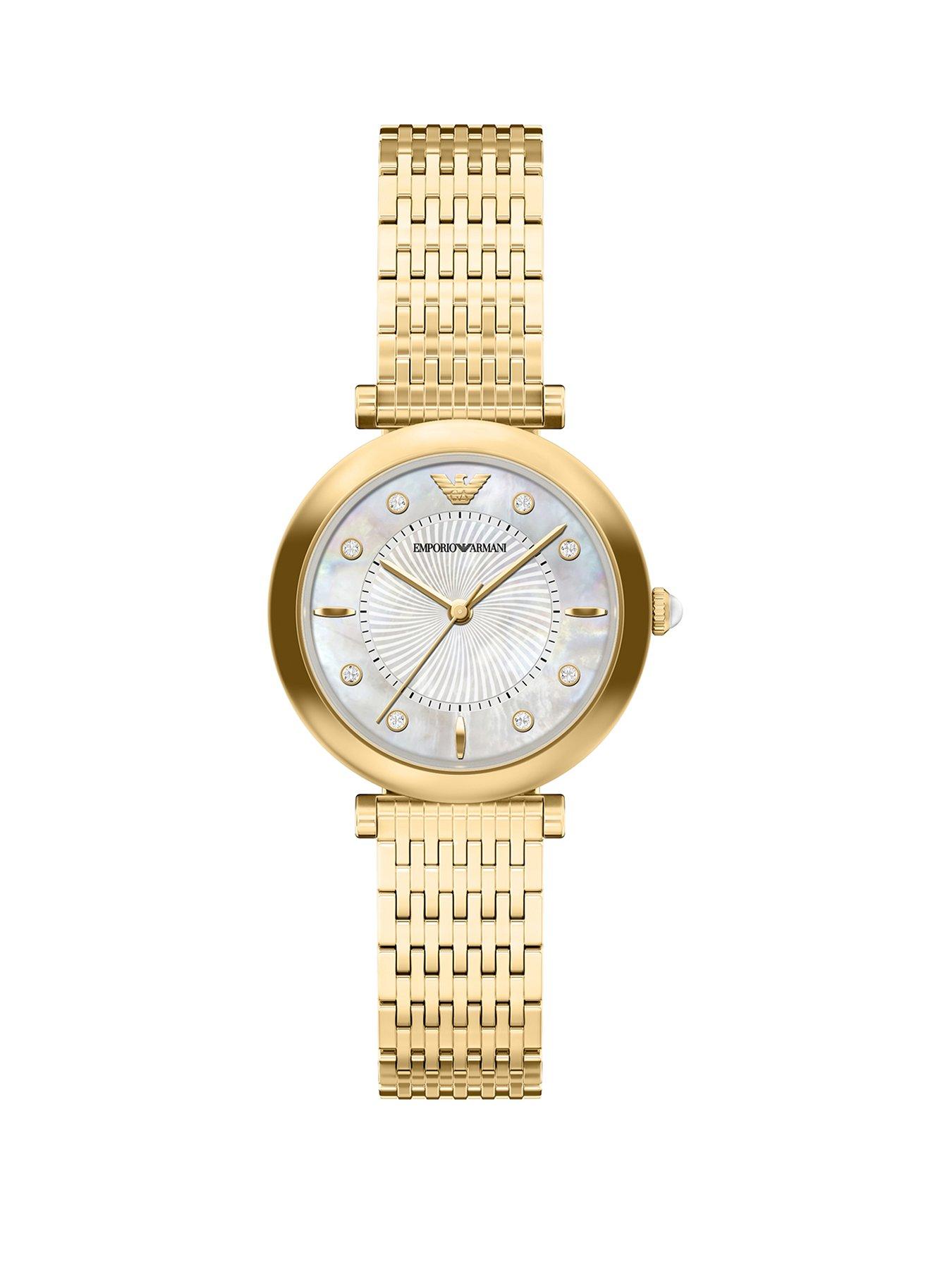Emporio Armani Archelia Three-Hand Gold-Tone Watch
