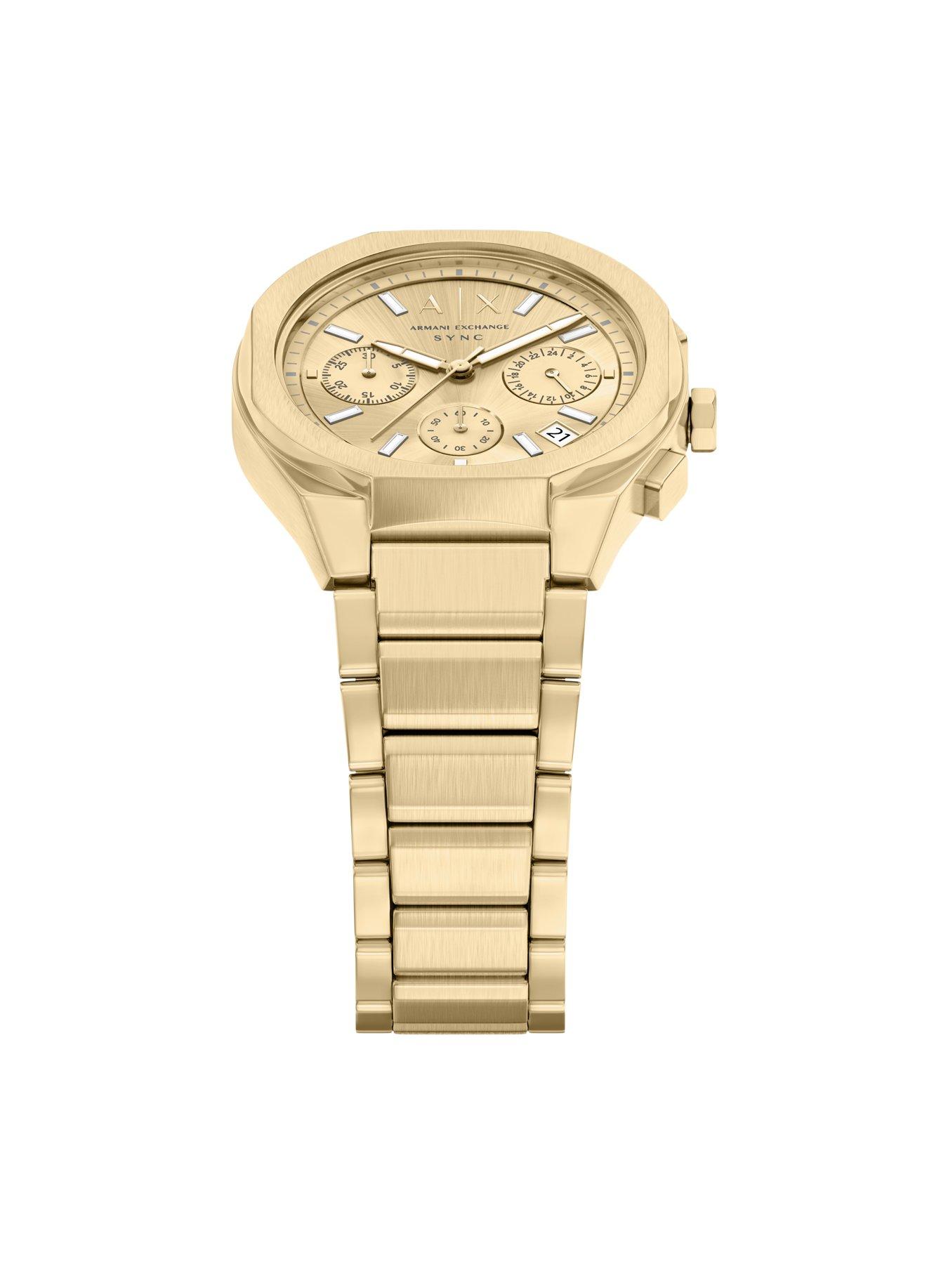Image 5 of 7 of Armani Exchange Sync Chronograph Gold-Tone Watch