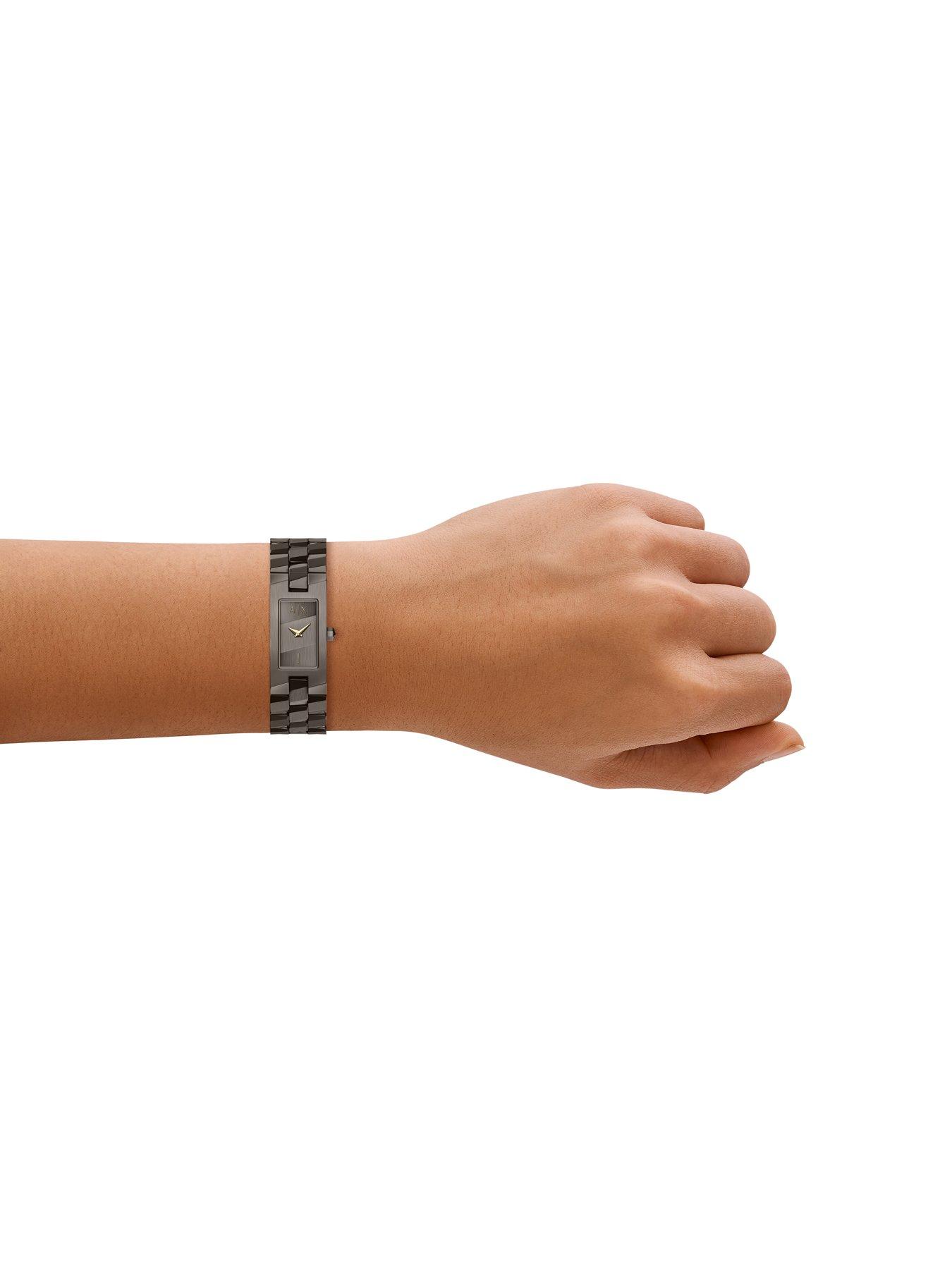 Image 3 of 7 of Armani Exchange Two-Hand Brown Stainless Steel Watch