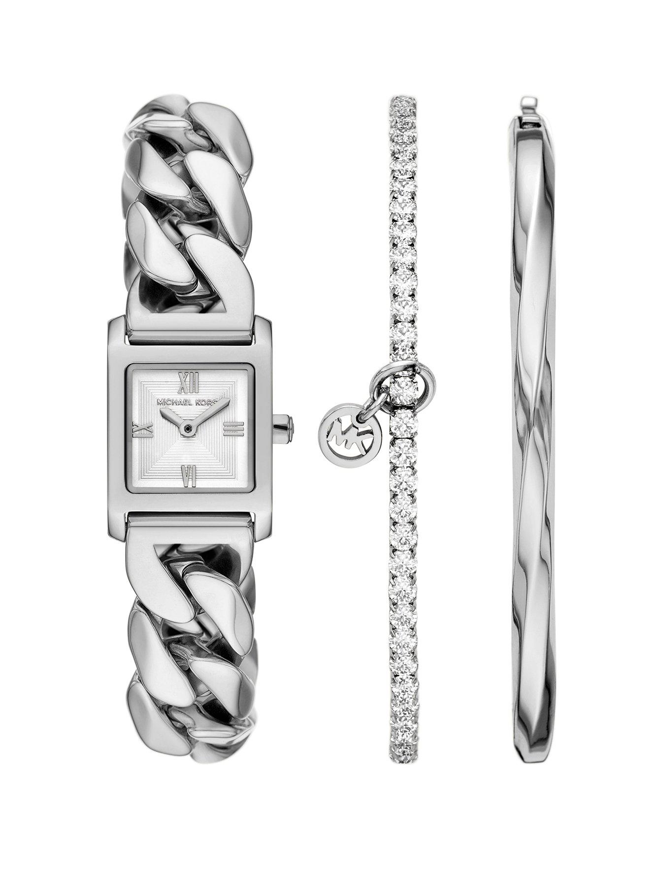 Image 1 of 7 of Michael Kors Georgie Two-Hand Watch and Bracelet Set