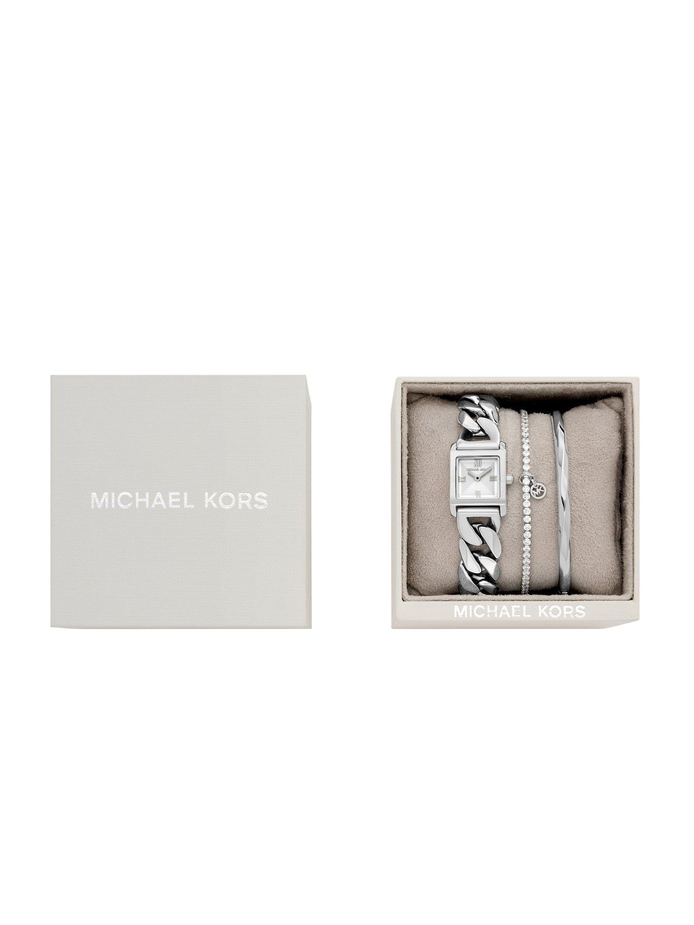 Image 4 of 7 of Michael Kors Georgie Two-Hand Watch and Bracelet Set