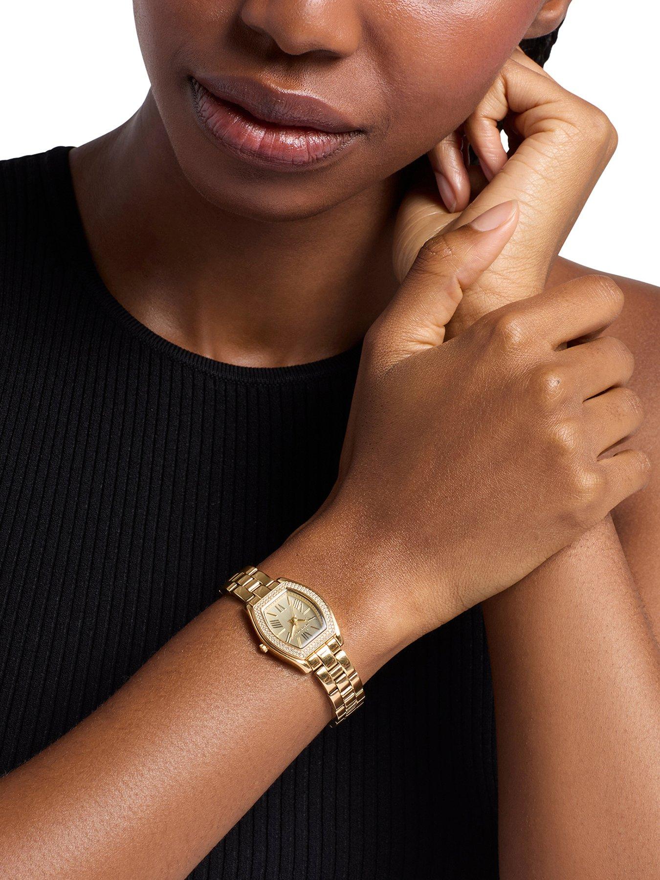 Image 1 of 6 of Michael Kors Chelsea Three-Hand Gold-Tone Watch