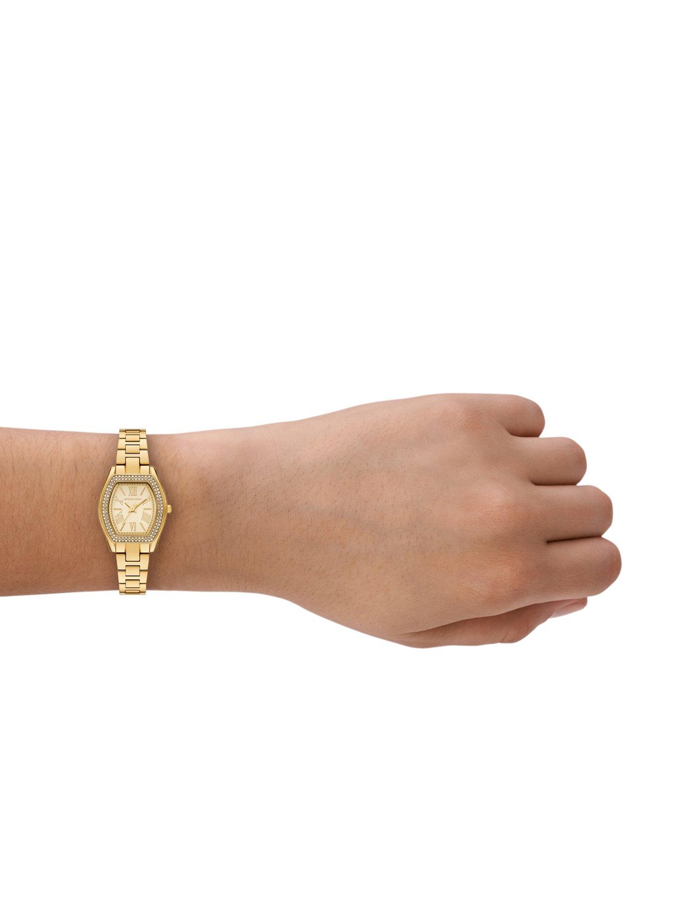 Image 3 of 6 of Michael Kors Chelsea Three-Hand Gold-Tone Watch