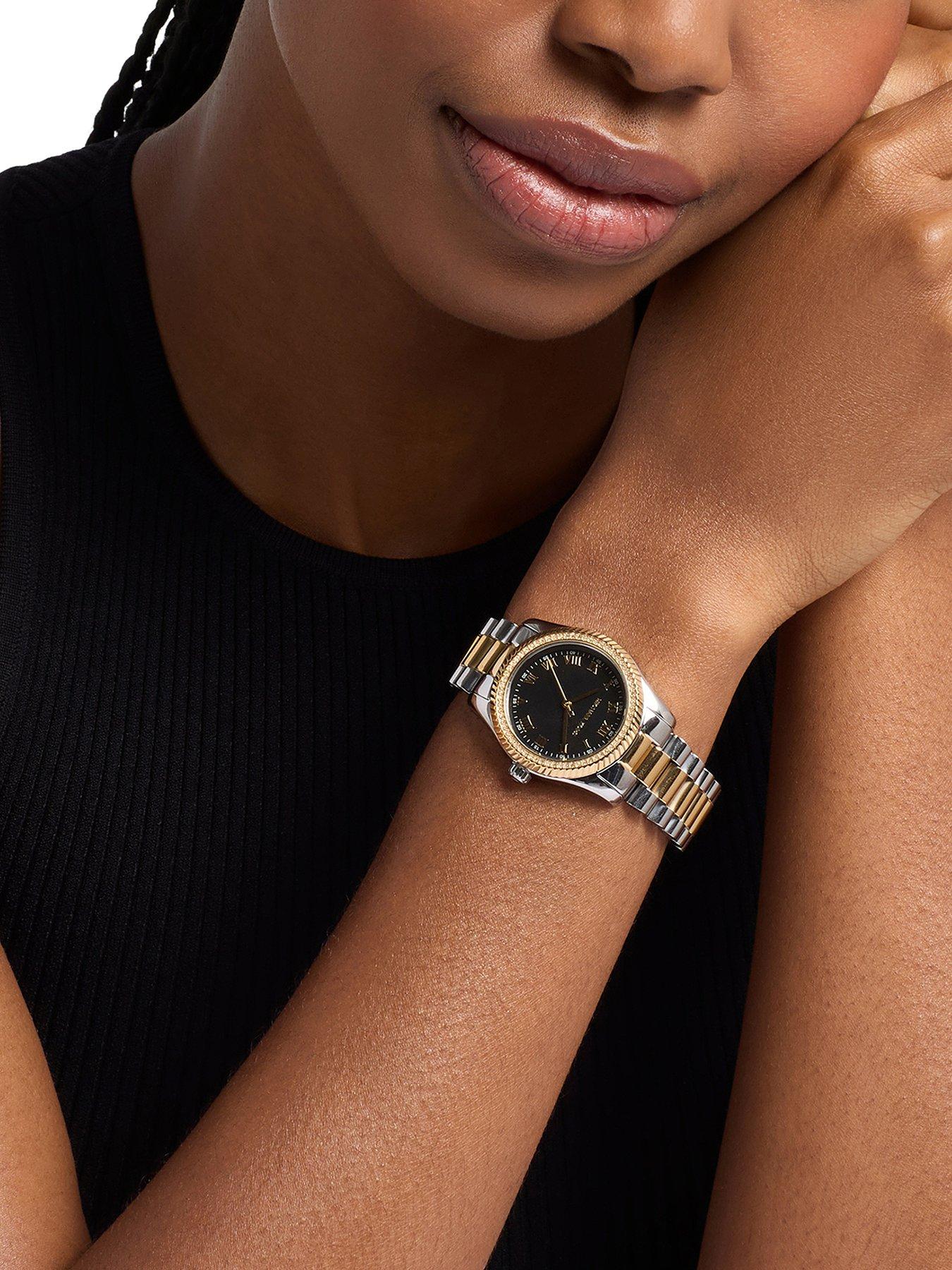 Image 1 of 6 of Michael Kors Lexington Three-Hand Two-Tone Stainless Steel Watch