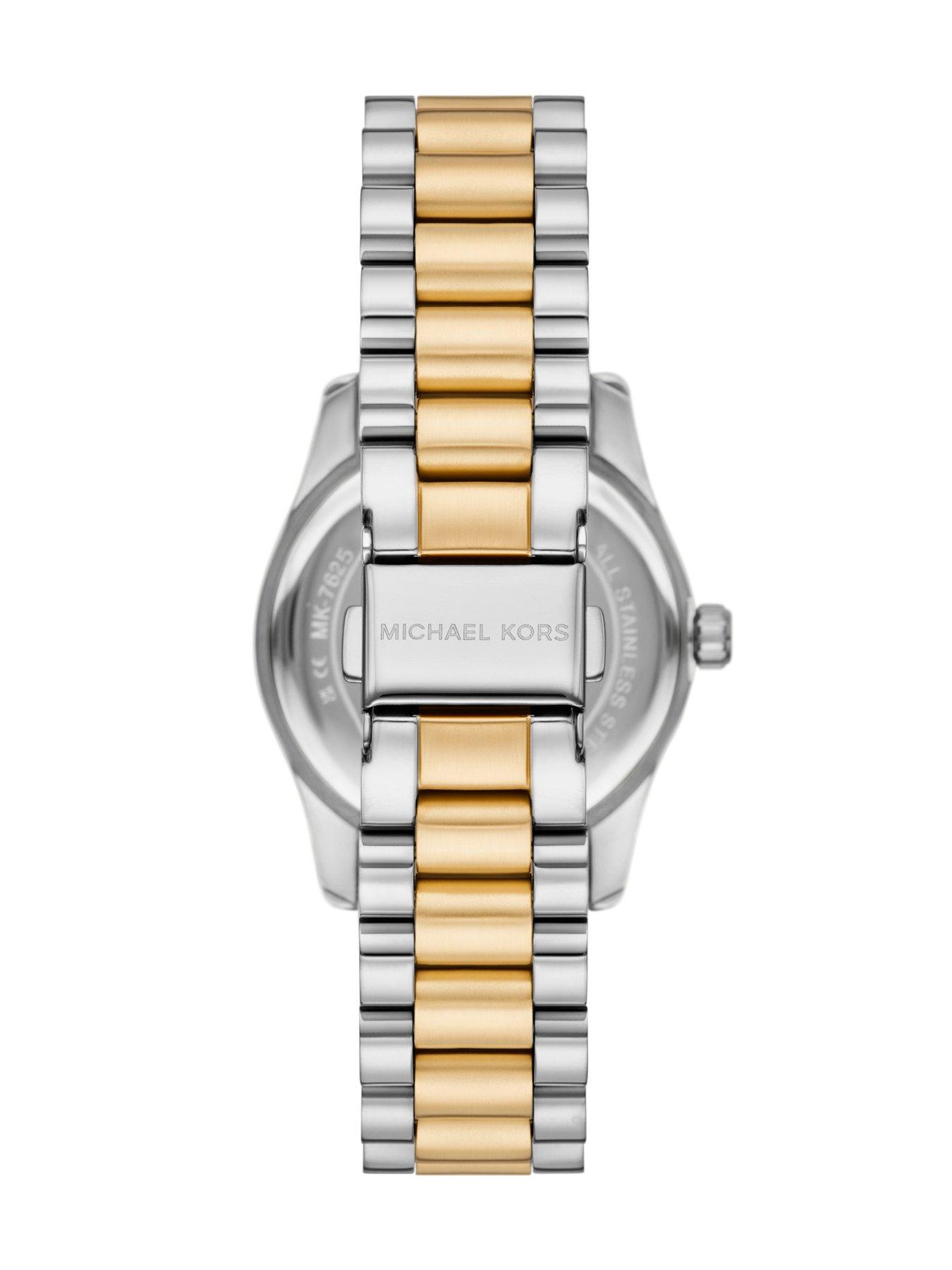 Image 2 of 6 of Michael Kors Lexington Three-Hand Two-Tone Stainless Steel Watch
