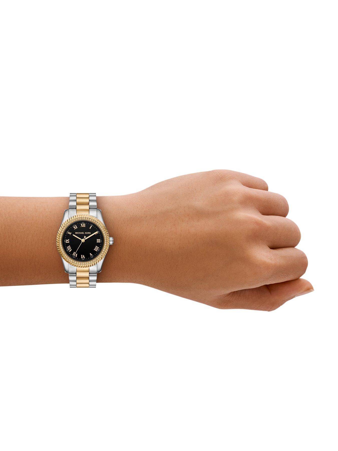 Image 3 of 6 of Michael Kors Lexington Three-Hand Two-Tone Stainless Steel Watch