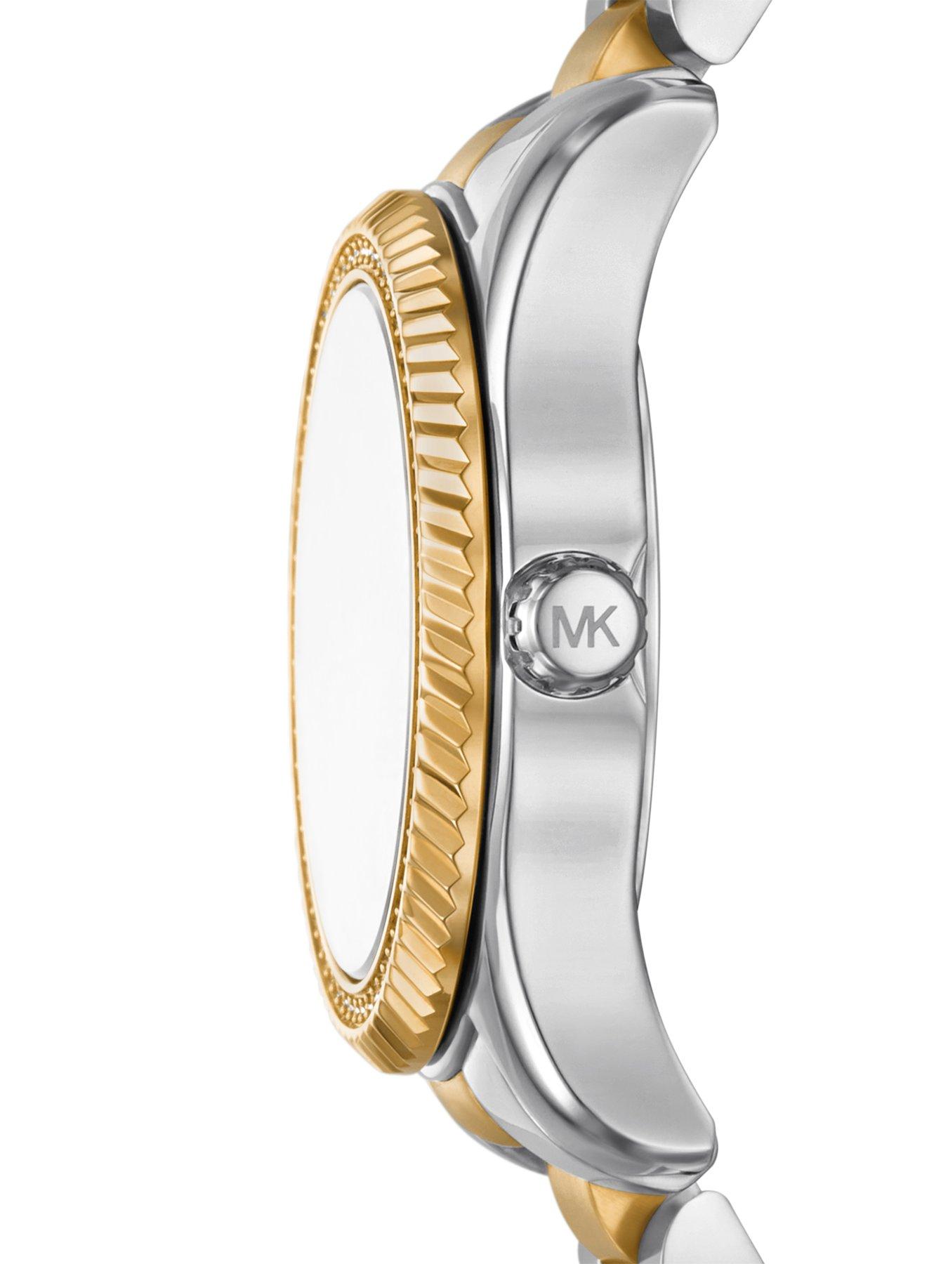 Image 4 of 6 of Michael Kors Lexington Three-Hand Two-Tone Stainless Steel Watch