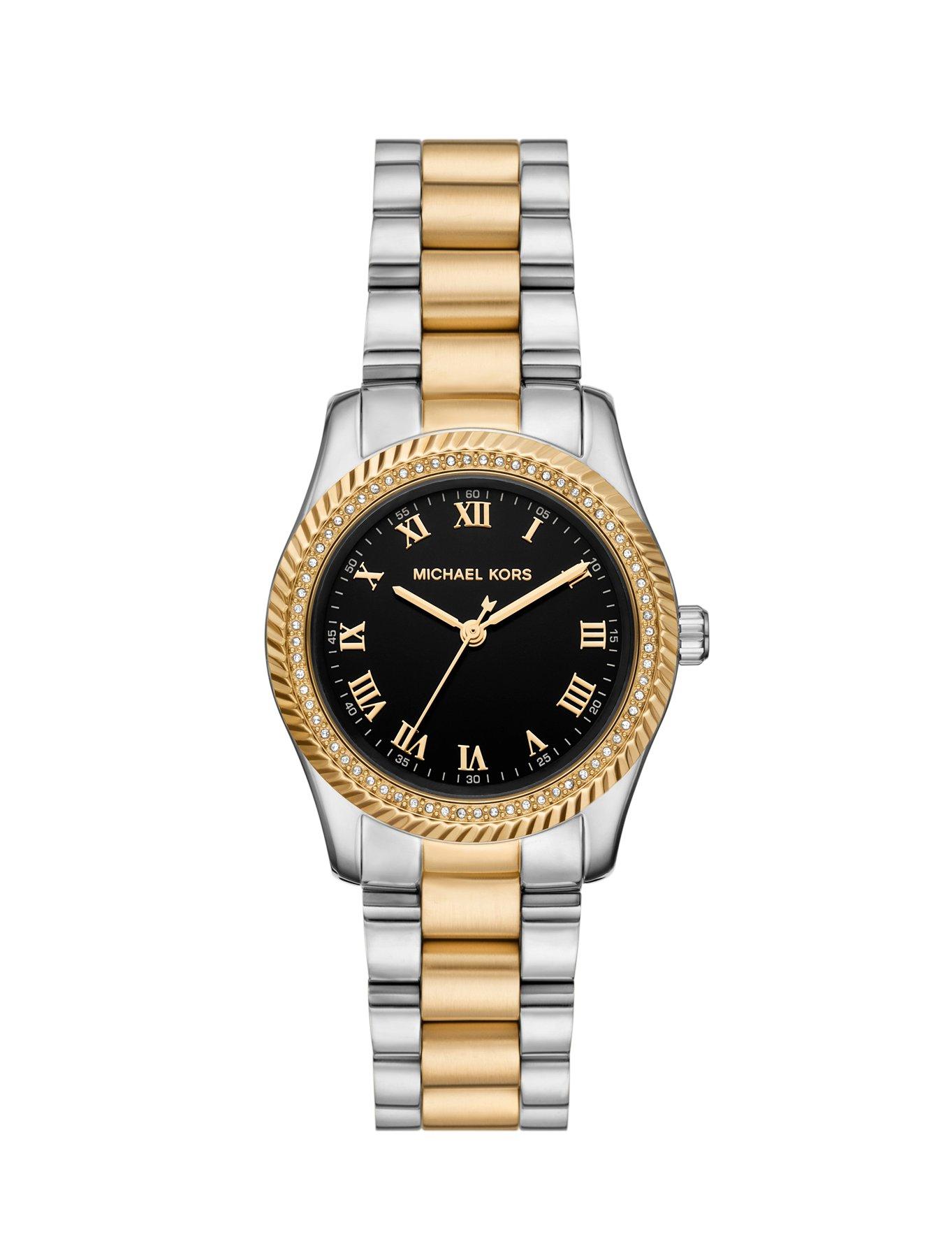 Image 5 of 6 of Michael Kors Lexington Three-Hand Two-Tone Stainless Steel Watch