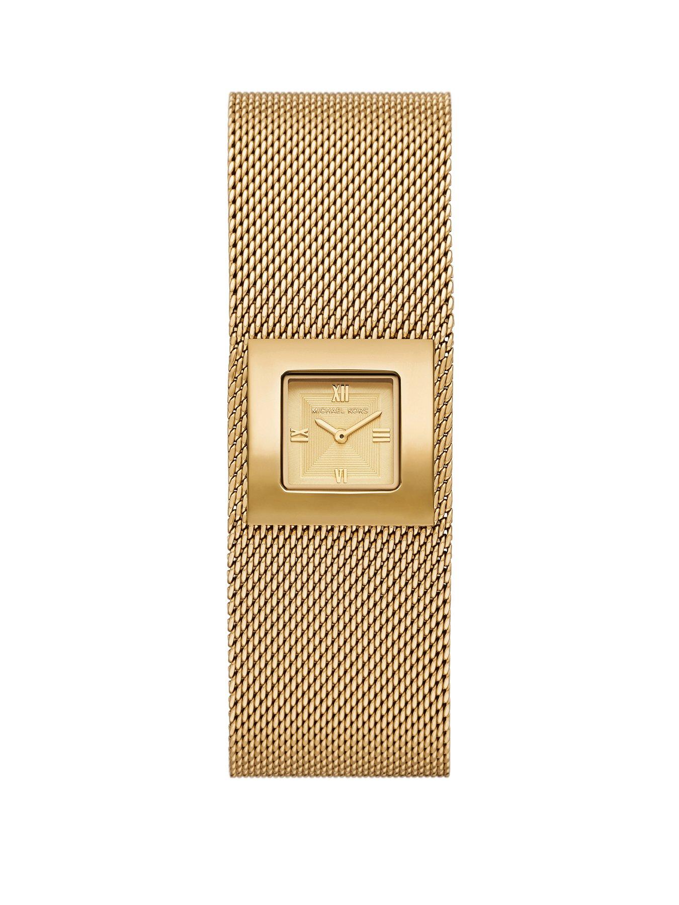 Michael Kors Michael Kors Women's Georgie Two-Hand Gold-Tone Stainless Steel Watch, MK7626